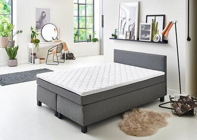 2. Bild von Boxspringbett ca. 180 x 7 x 87 cm Sun Garden grau