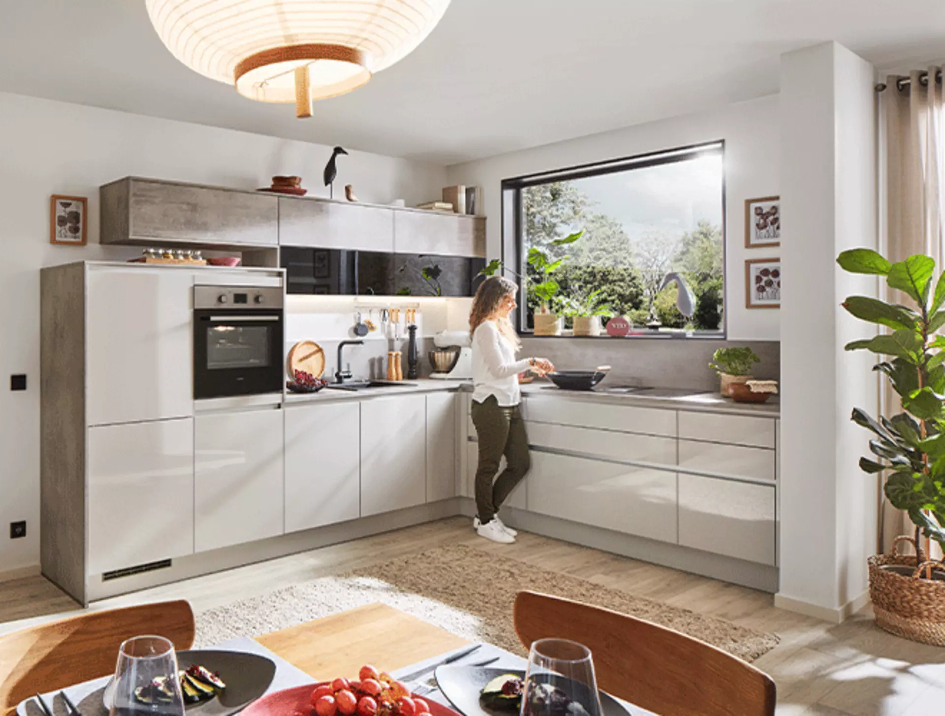 L-Form Küche - passt für nahezu jede Raumlösung