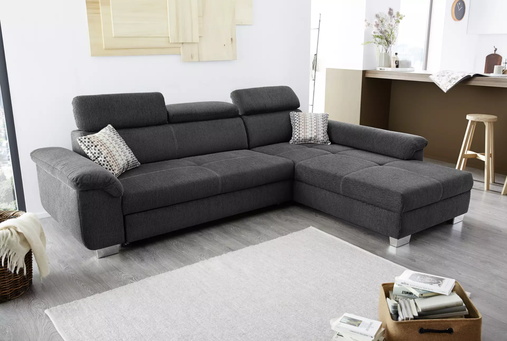 Sofa LANDSHUT CELECT Textil 214 x 102 x 295 cm