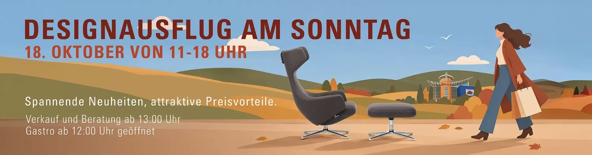 Designausflug am Sonntag: 18. Oktober ist verkaufsoffener Sonntag bei intern by inhofer in Senden