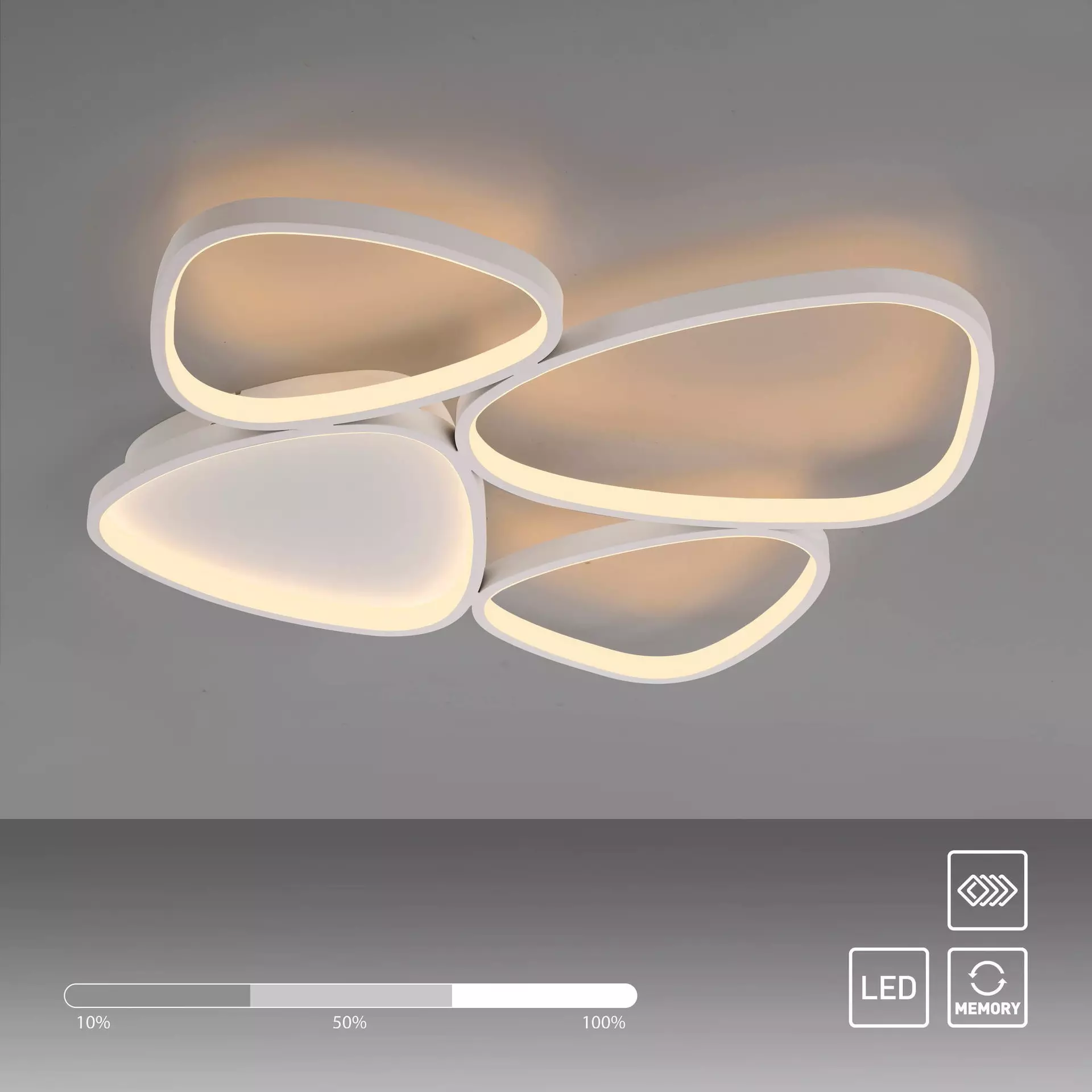 Deckenleuchte SW PEBBLES SCHÖNER WOHNEN-Kollektion Metall 66 x 6 x 69 cm