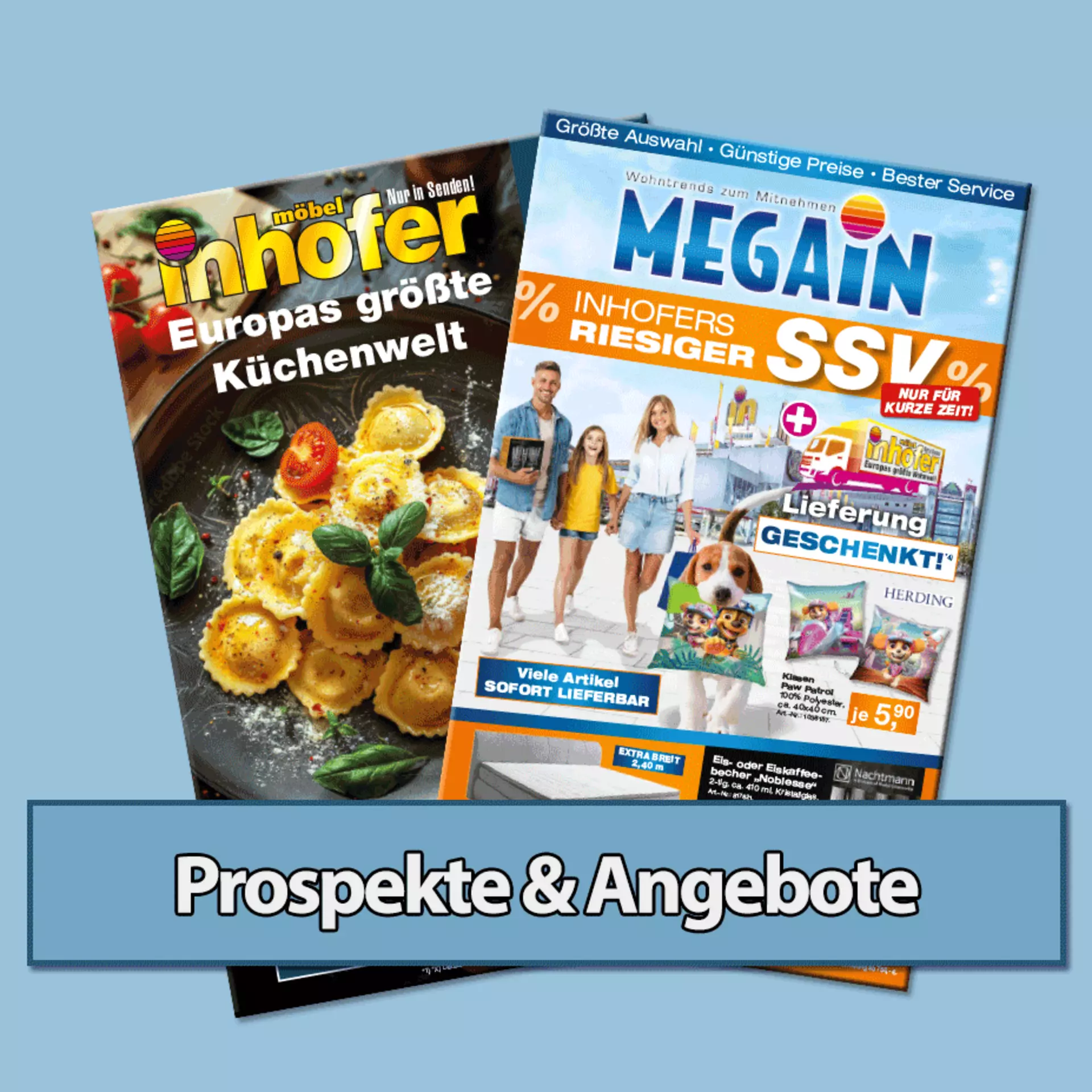 Jetzt hier klicken und die aktuellen Prospekte von Möbel Inhofer online entdecken und durchblättern