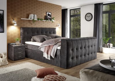 Bild von Boxspringbett ca. 243 x 123 x 203 cm MR Set-One braun