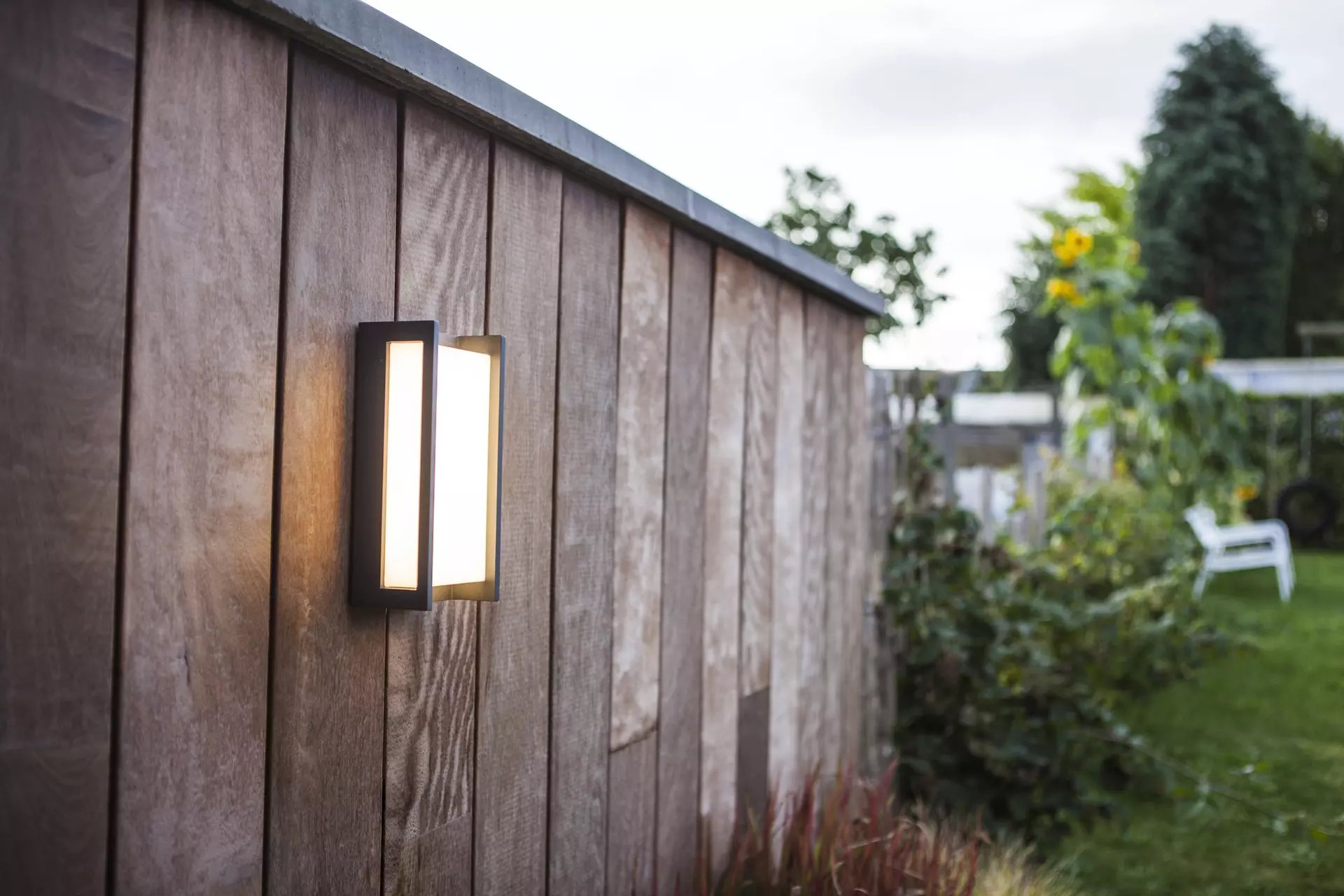Wand-Aussenleuchte QUBO Eco-Light Metall 7 x 22 x 11 cm