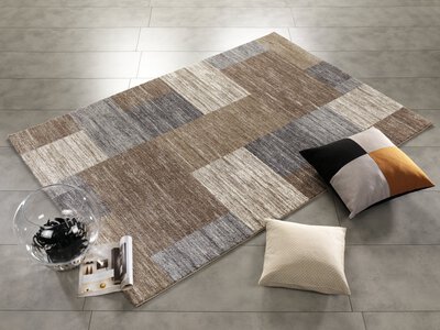 2. Bild von Maschinenwebteppich ca. 170 x 120 cm beige