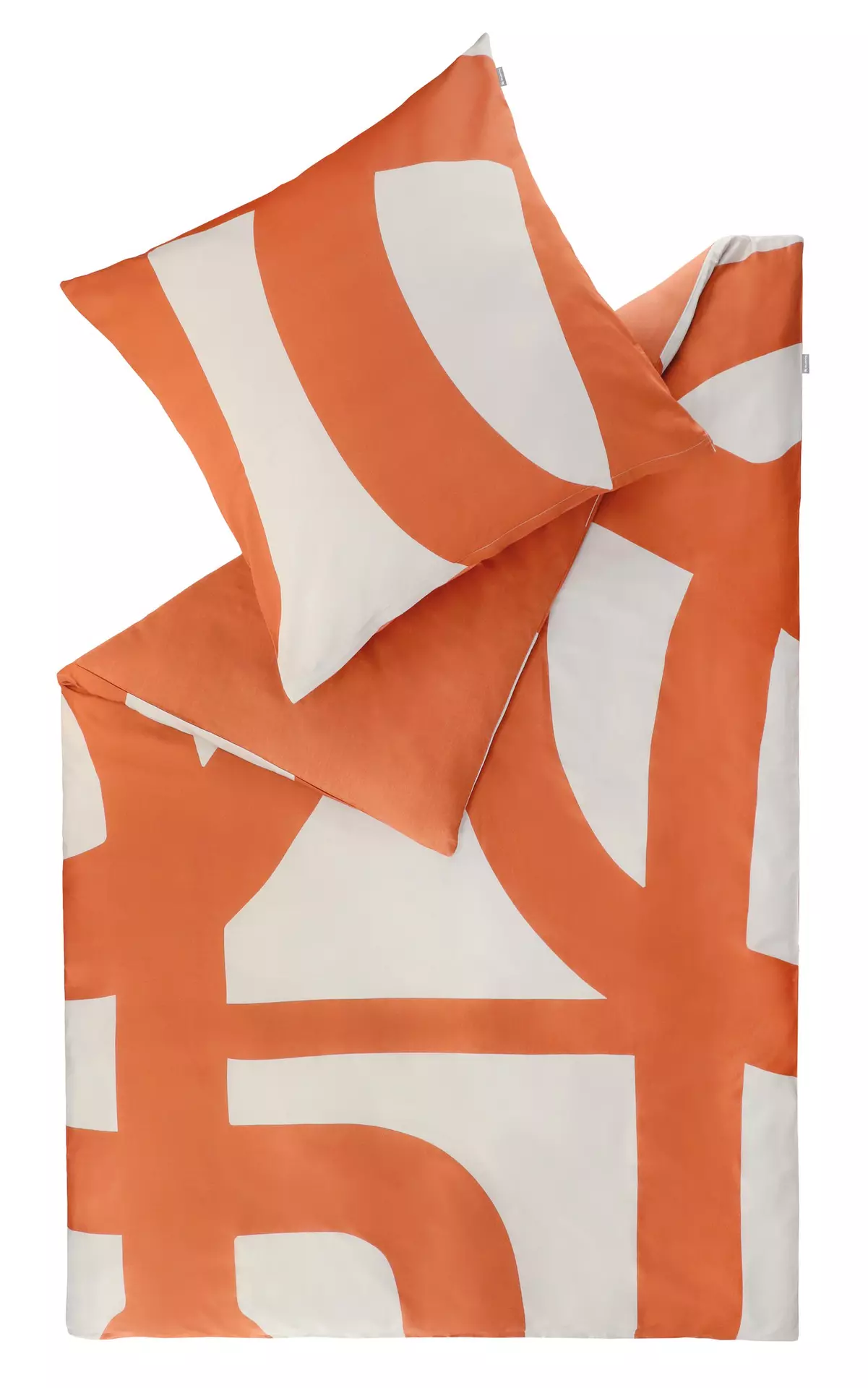 Satin-Bettwäsche Scribble-B Musterring Textil 135 x 200 cm