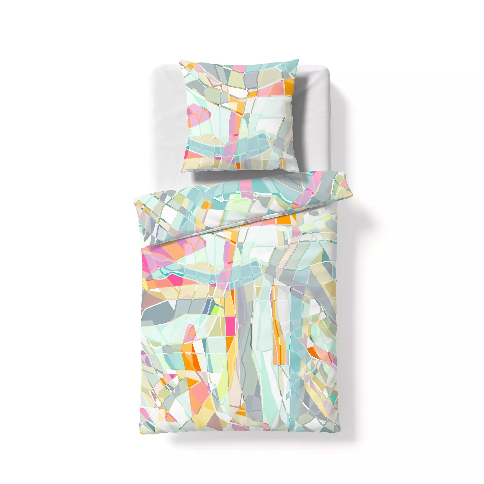 Satin-Bettwäsche Bed Art S Fleuresse GmbH Textil 135 x 200 cm