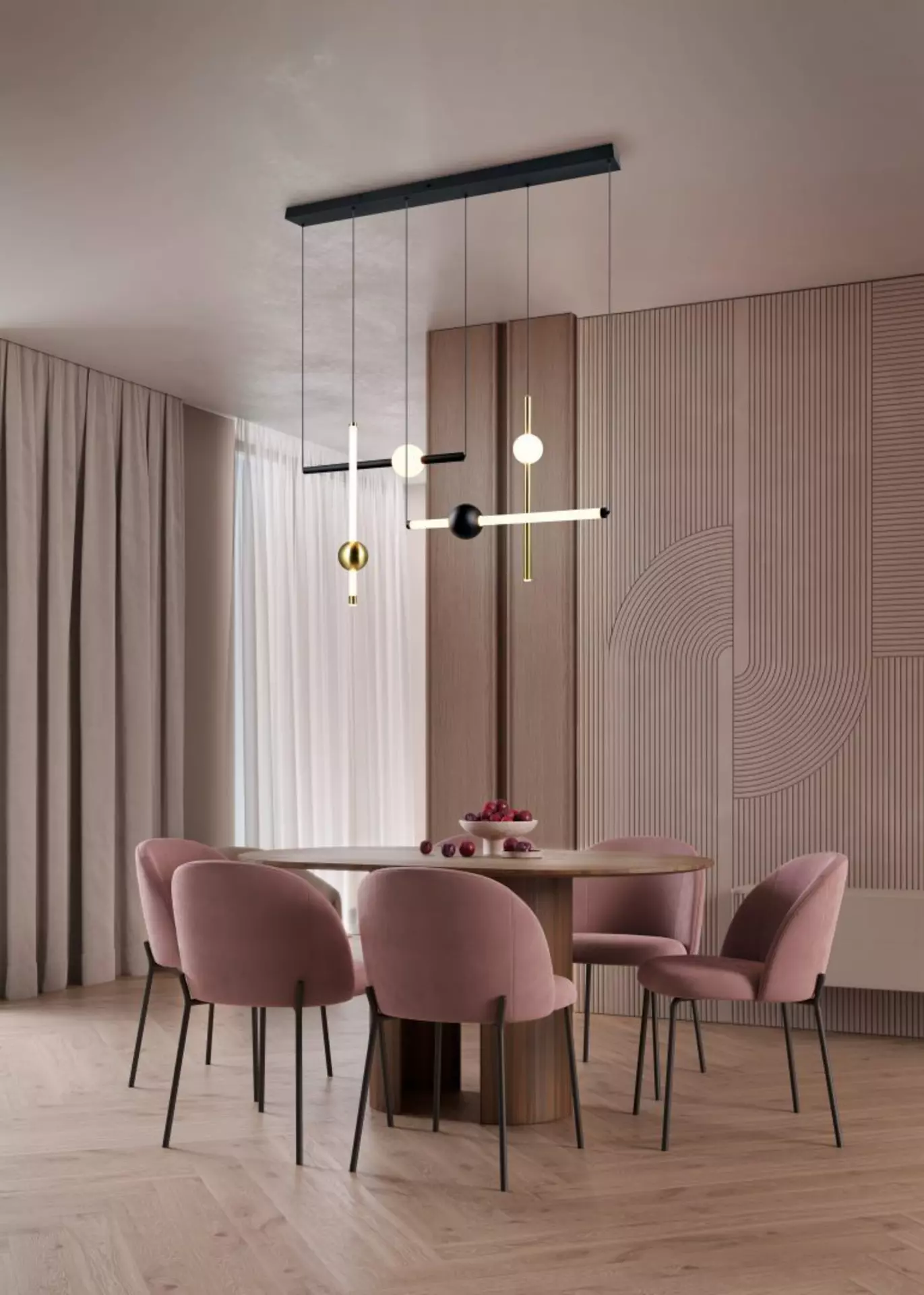 Hängeleuchte Melita Trio Leuchten Metall 110 x 150 x 20 cm