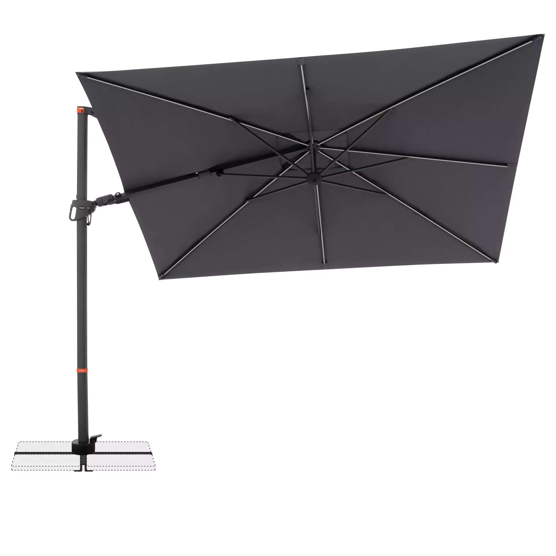 Sonnenschirm MYZONE Doppler Textil 220 x 267 x 300 cm