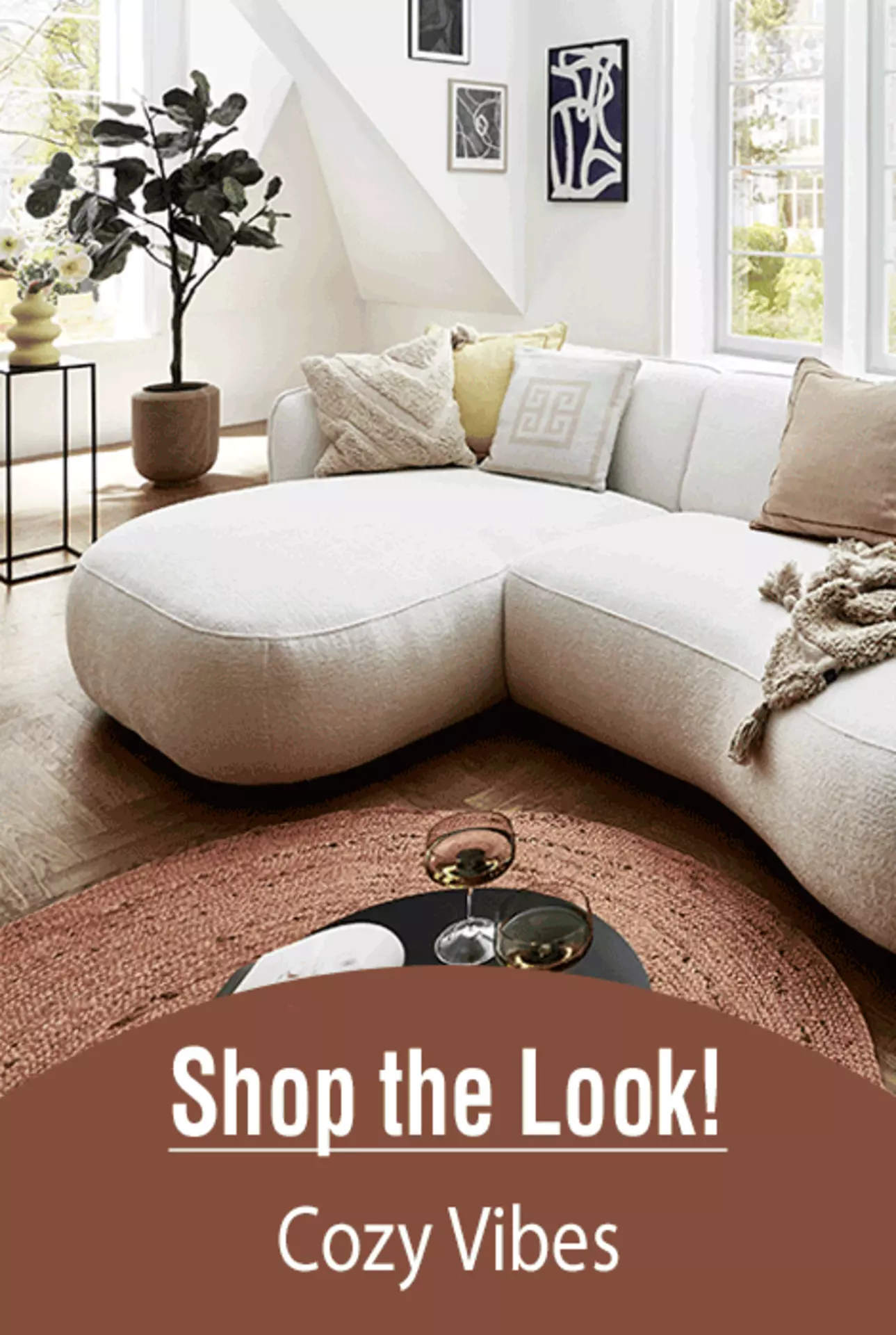 Cloud Comfort durch Soft Curves: jetzt den Shop the Look Cozy Vibes entdecken!