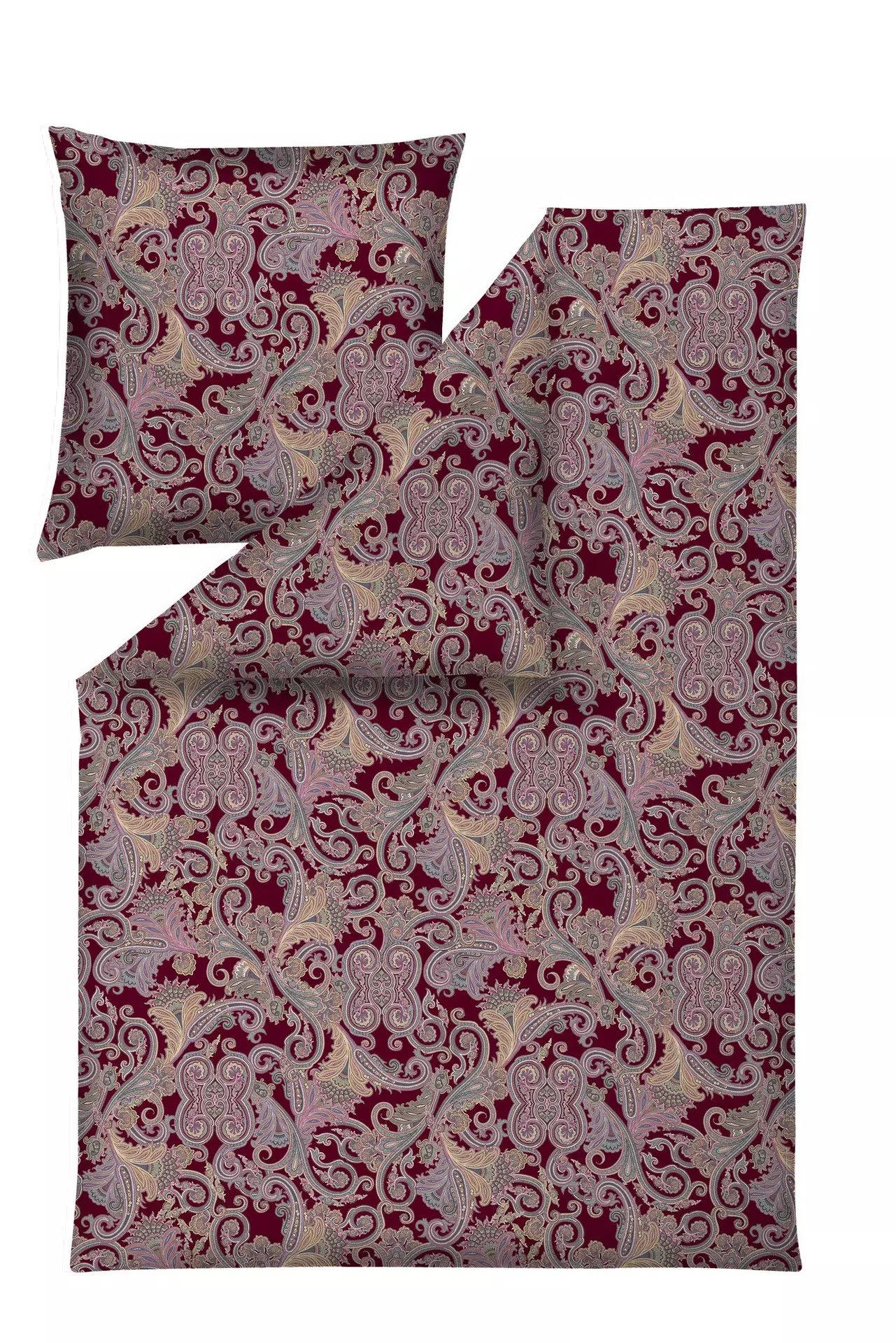 Satin-Bettwäsche Omelio Estella Textil 135 x 200 cm