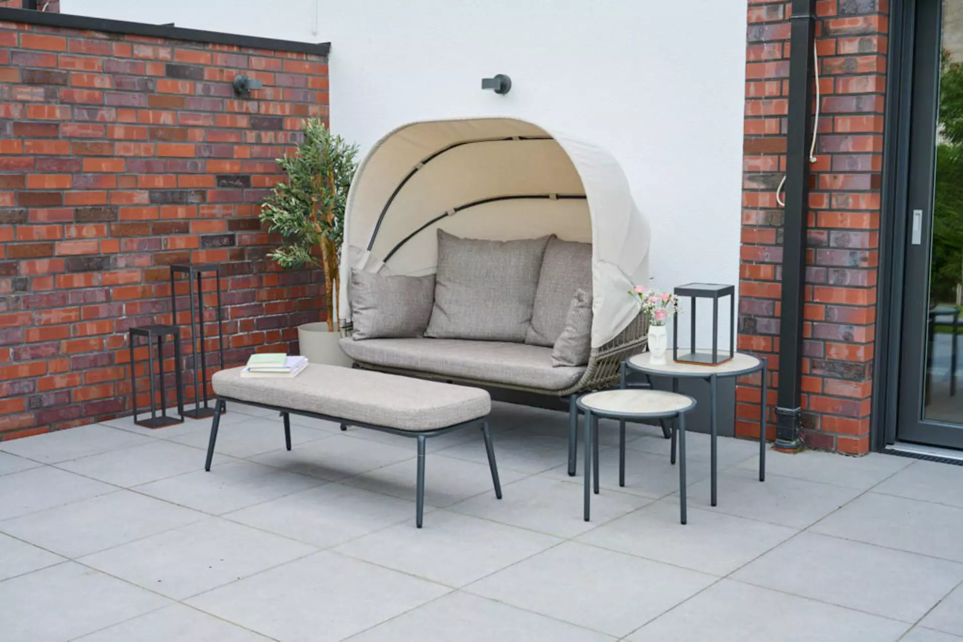 Gartenmöbelset BALI Siena Garden Textil 162 x 152 x 93 cm