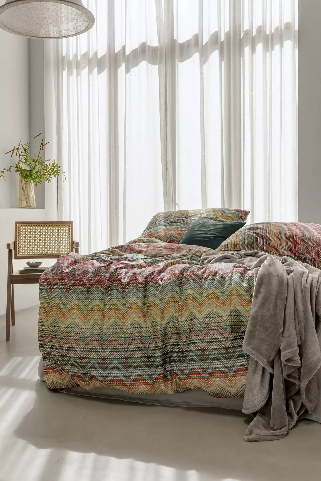 Satin-Bettwäsche Wave Irisette Textil 135 x 200 cm