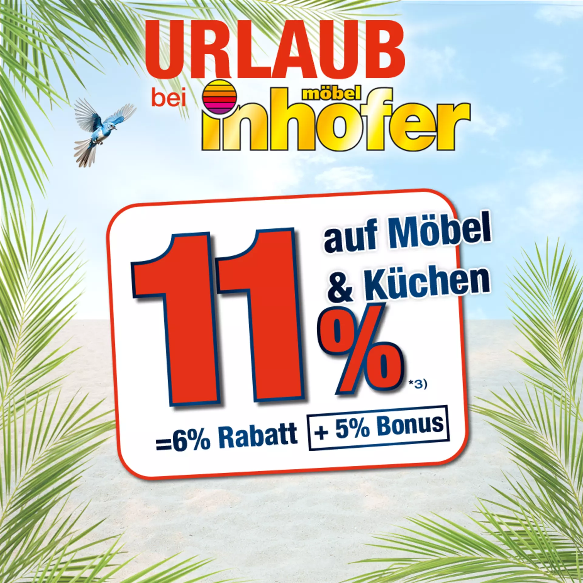 Jetzt 6% Sofortrabatt + 5% Bonus auf die PremiumCard beim Kauf von Möbeln sichern