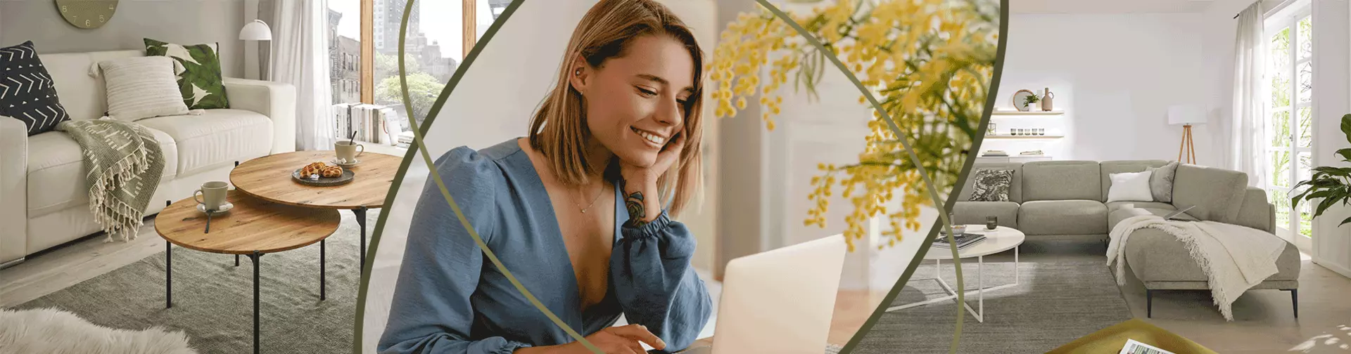 Möbel Inhofer Wohntrend - Frühling im Wohnzimmer 
