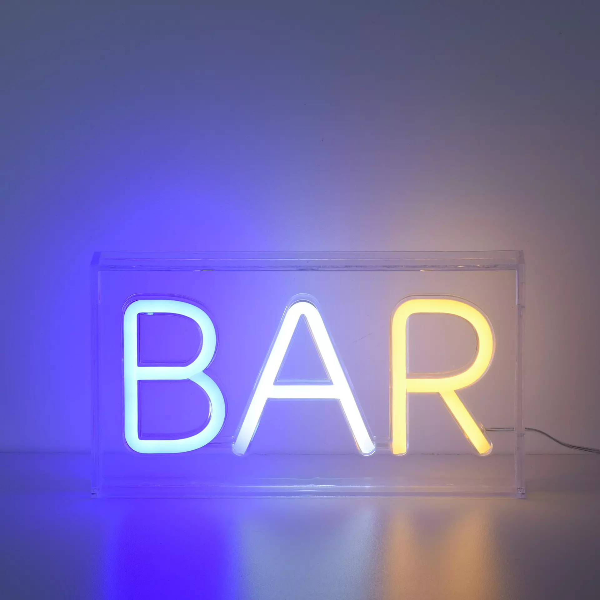 Dekorationsleuchte NEON-BAR JUST LIGHT Kunststoff 23 x 12 x 4 cm