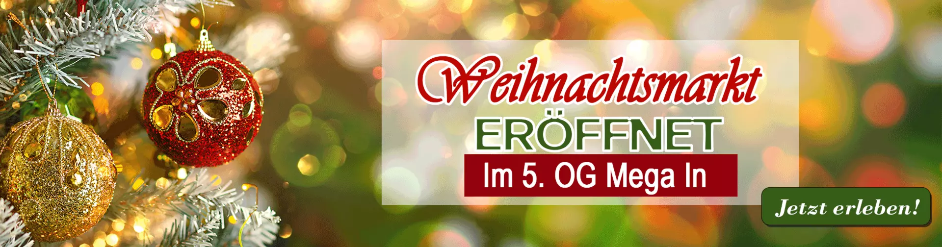 Möbel Inhofer Weihnachtsmarkt eröffnet - jetzt im 5. Obergeschoss Mega In erleben