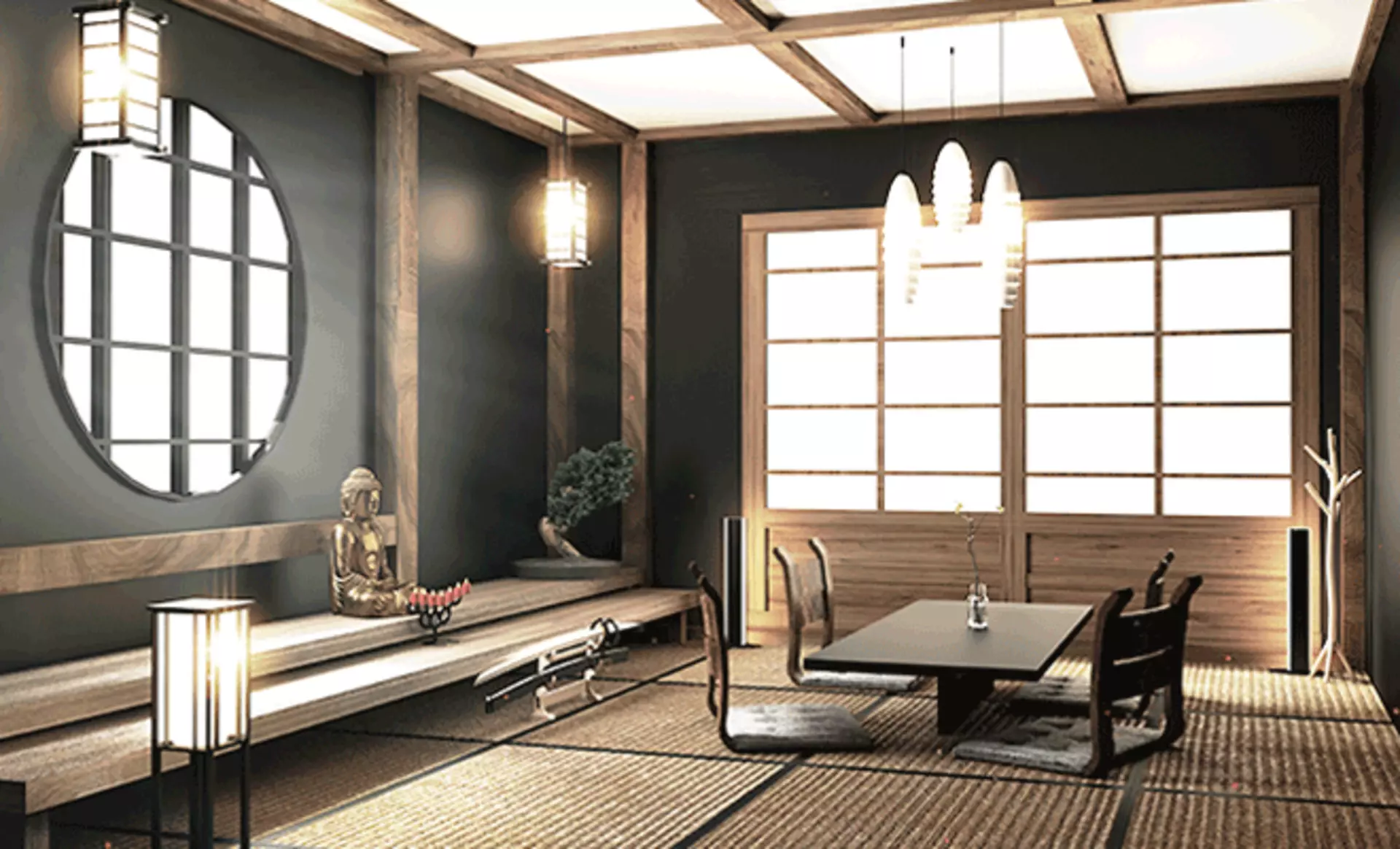 Ein Japanischer Raum auch Washitsu genannt - Möbel Inhofer