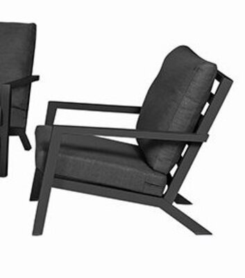 3. Bild von Loungesessel Metall grau ca. 95 x 77 x 75 cm