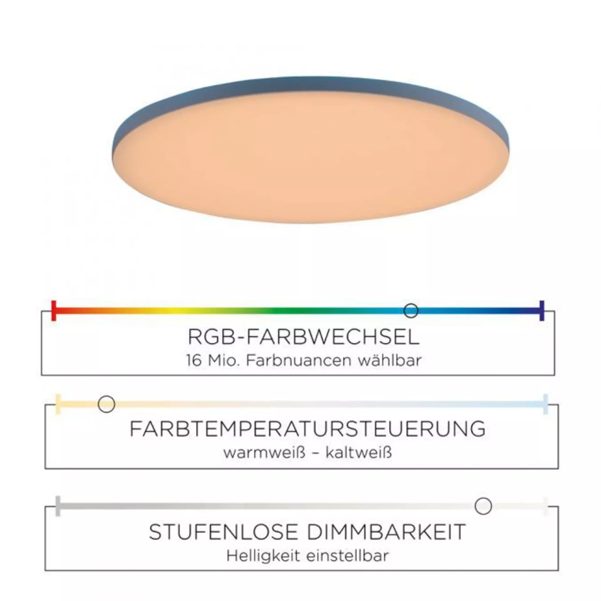 Deckenleuchte GUSTAV JUST LIGHT Metall 42 x 2 x 42 cm