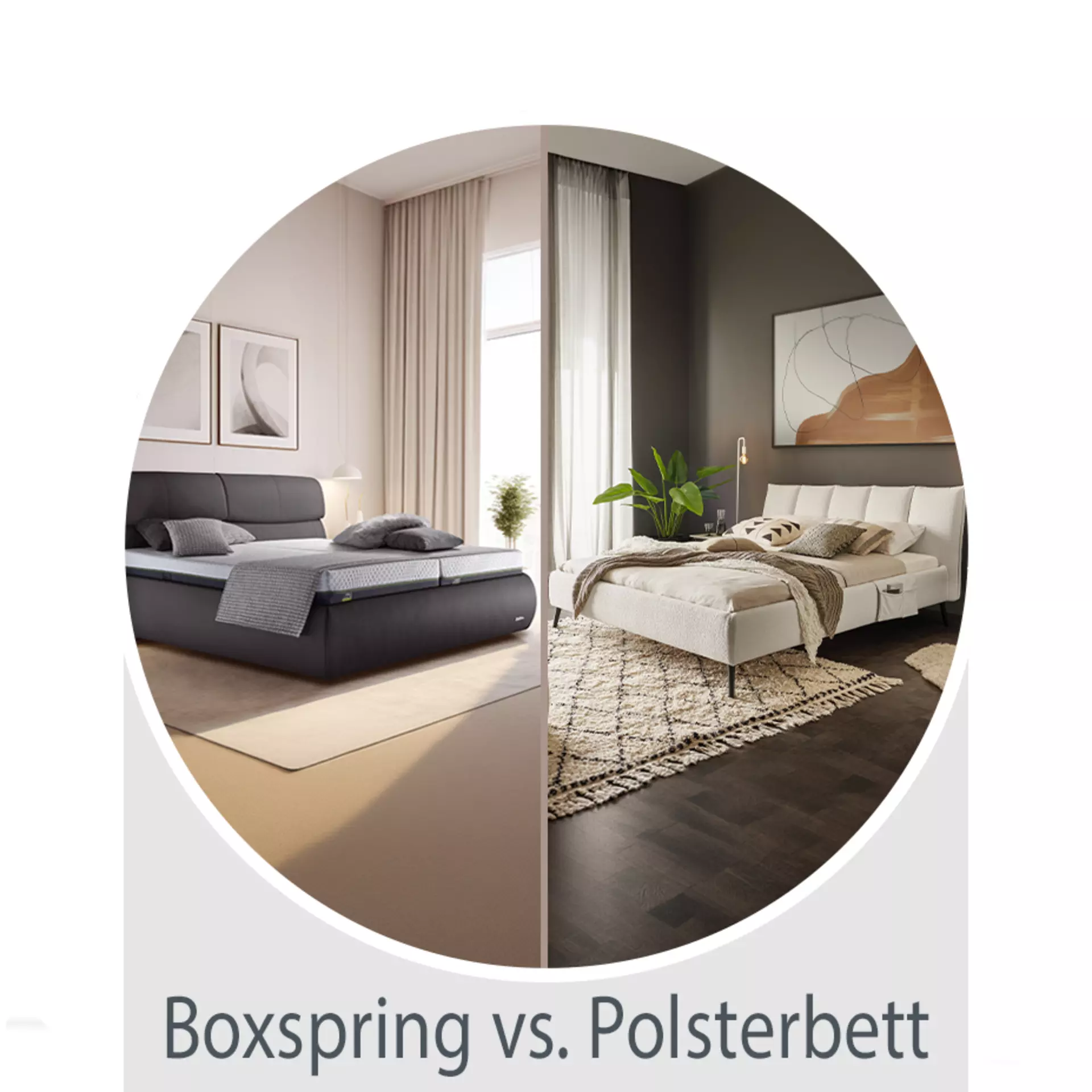 Polsterbett vs. Boxspringbett Minitipp: Welches Bett passt zu dir ?
