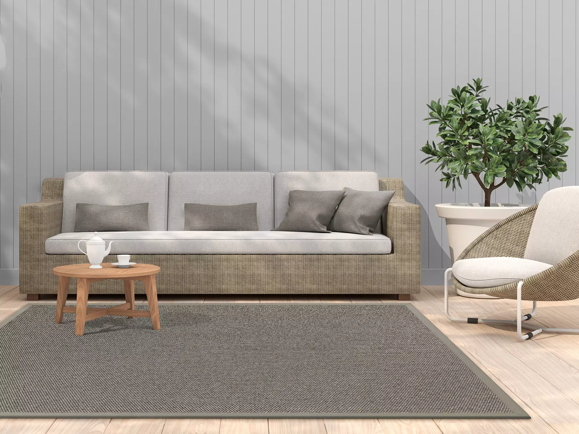 Maschinenwebteppich Naturana Panama S2 Dekowe Schürholz Textil 67 x 133 cm
