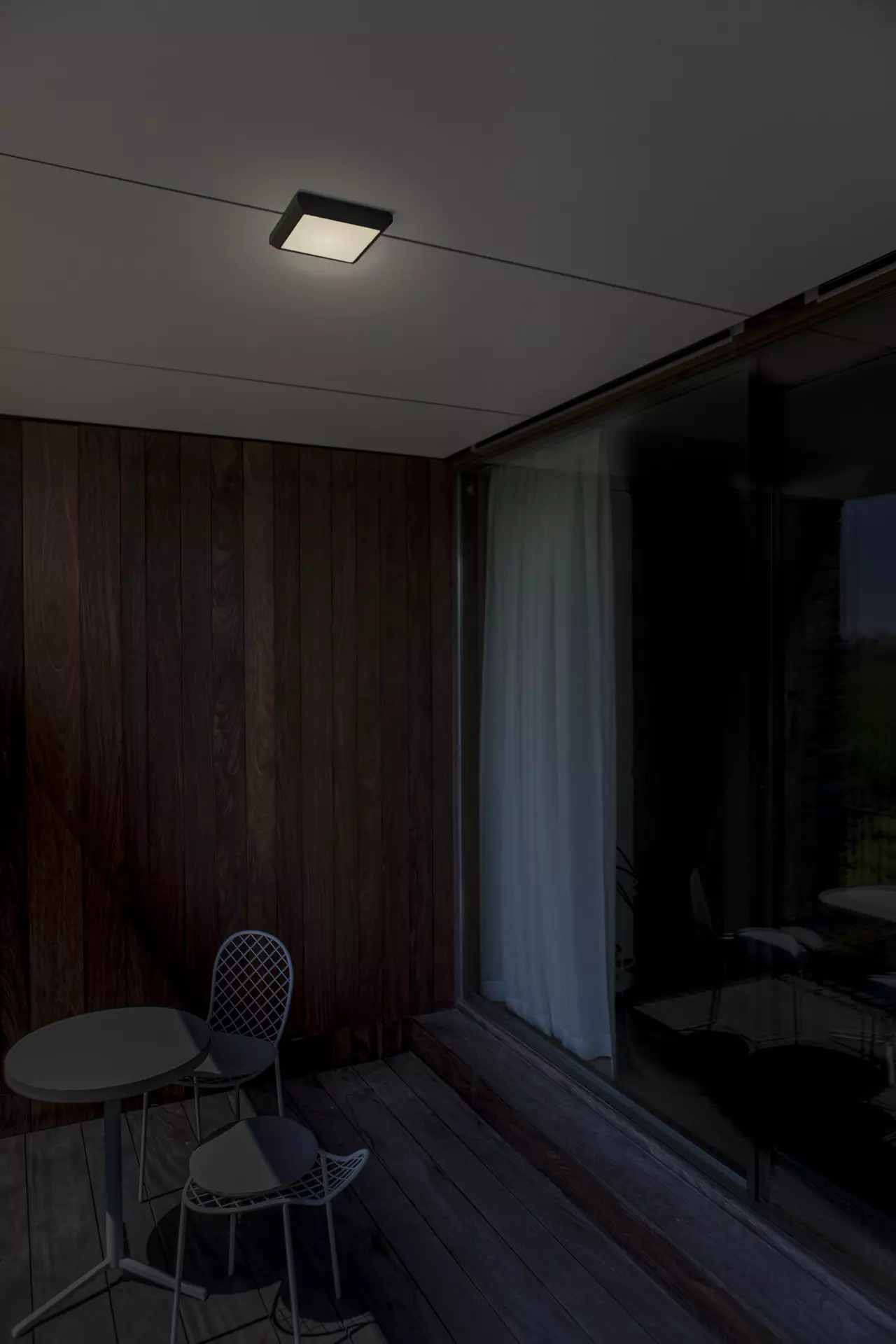 Decken-Aussenleuchte HELENA Eco-Light Metall 22 x 3 x 22 cm