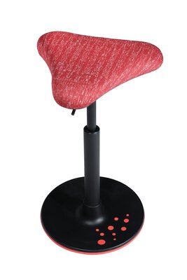 2. Bild von Sitzhocker Kunststoff rot Topstar