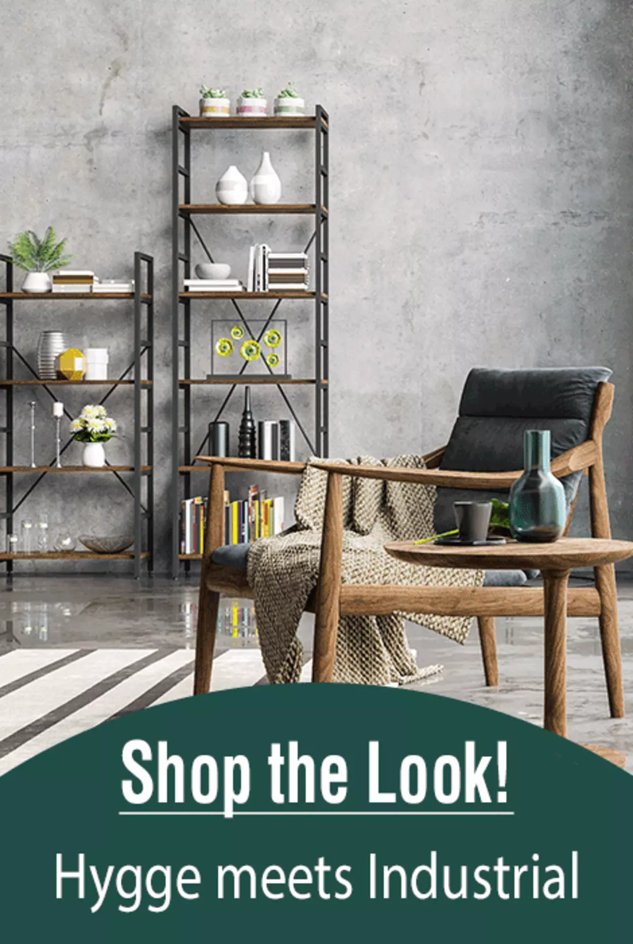 Zum Shop-the-Look Hygge meets Industrial - inspirierende Einrichtungsidee von Möbel Inhofer