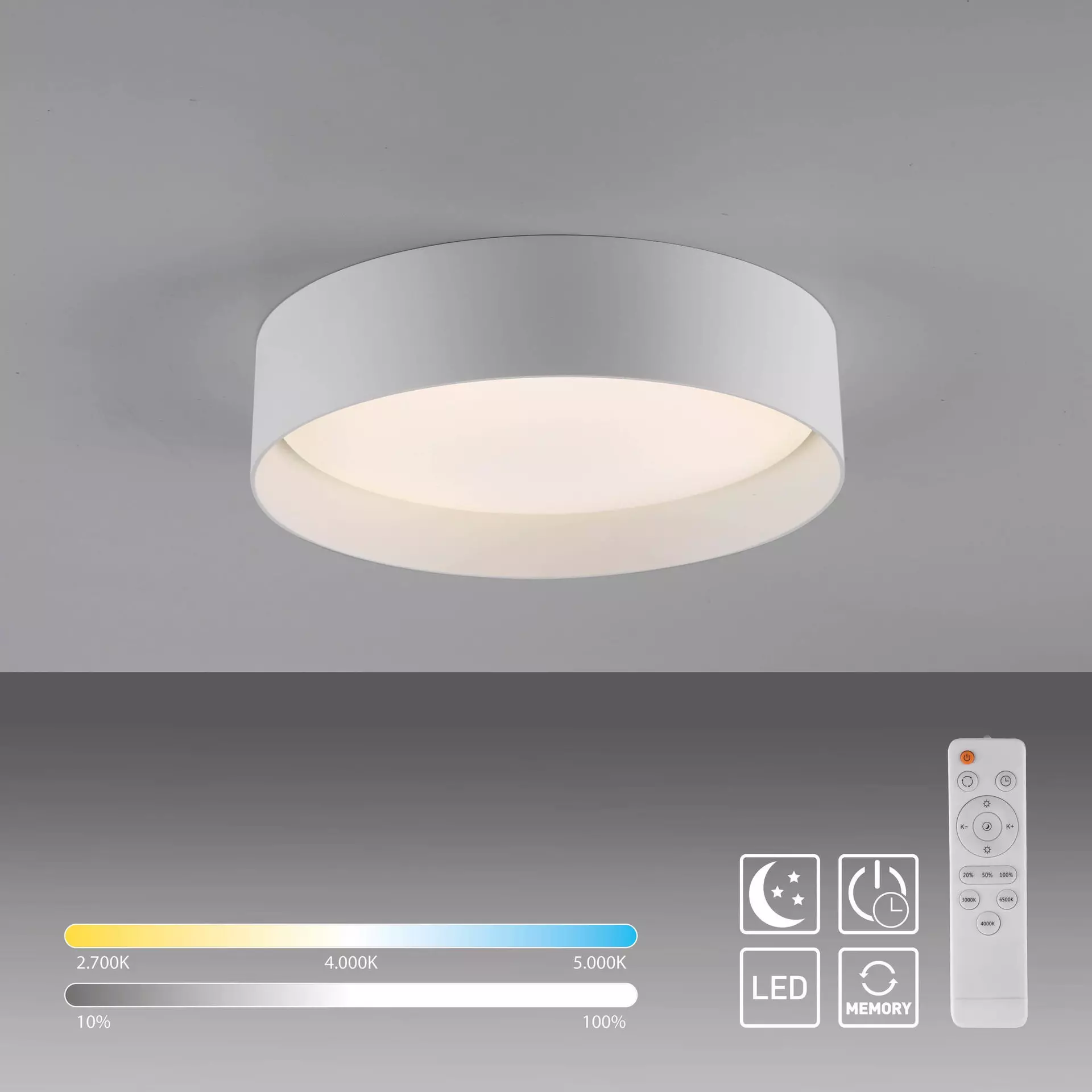 Deckenleuchte SW TAVOLI SCHÖNER WOHNEN-Kollektion Metall 28 x 7 x 28 cm