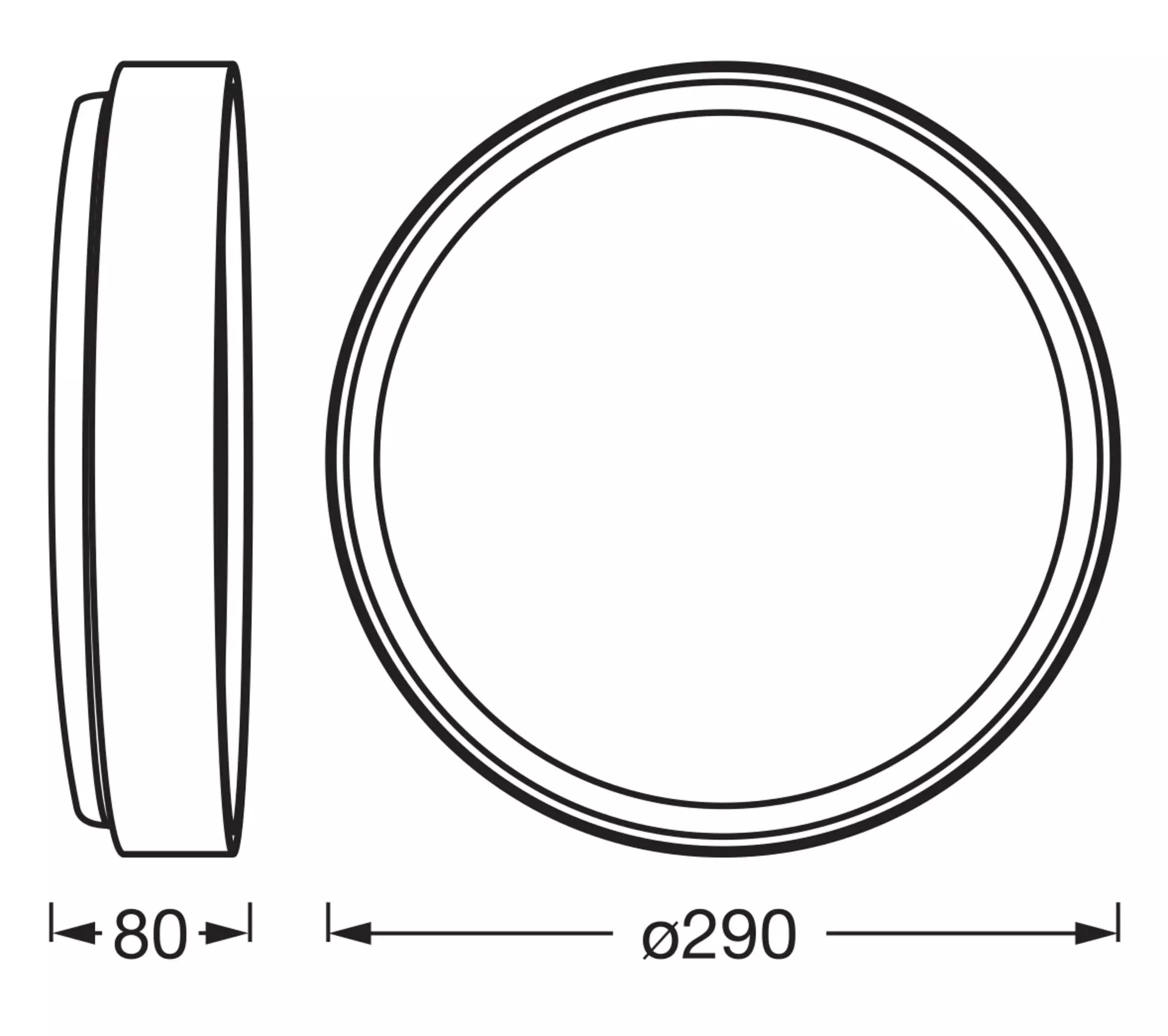 Deckenleuchte Larios OSRAM Metall 