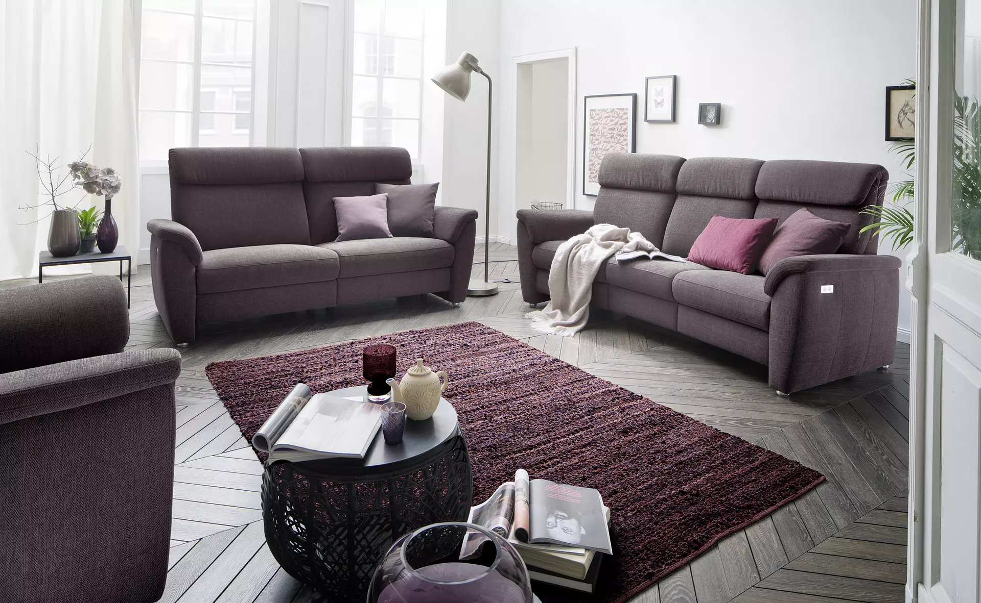 Sofa 3-Sitzer VOLLEY Vito Textil 164 cm