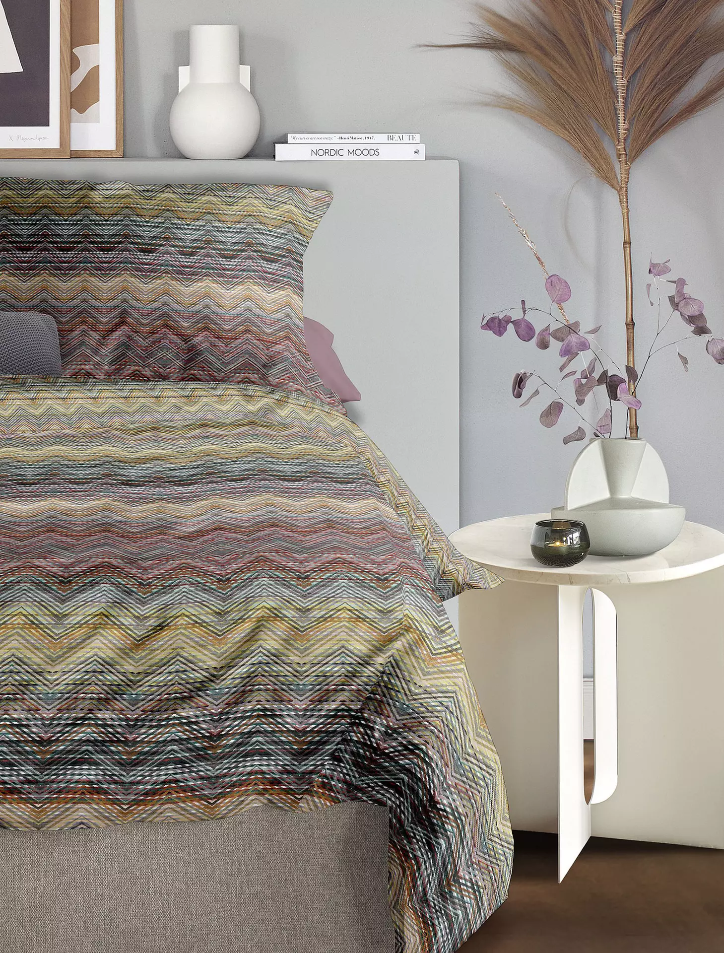 Satin-Bettwäsche Wave Irisette Textil 135 x 200 cm