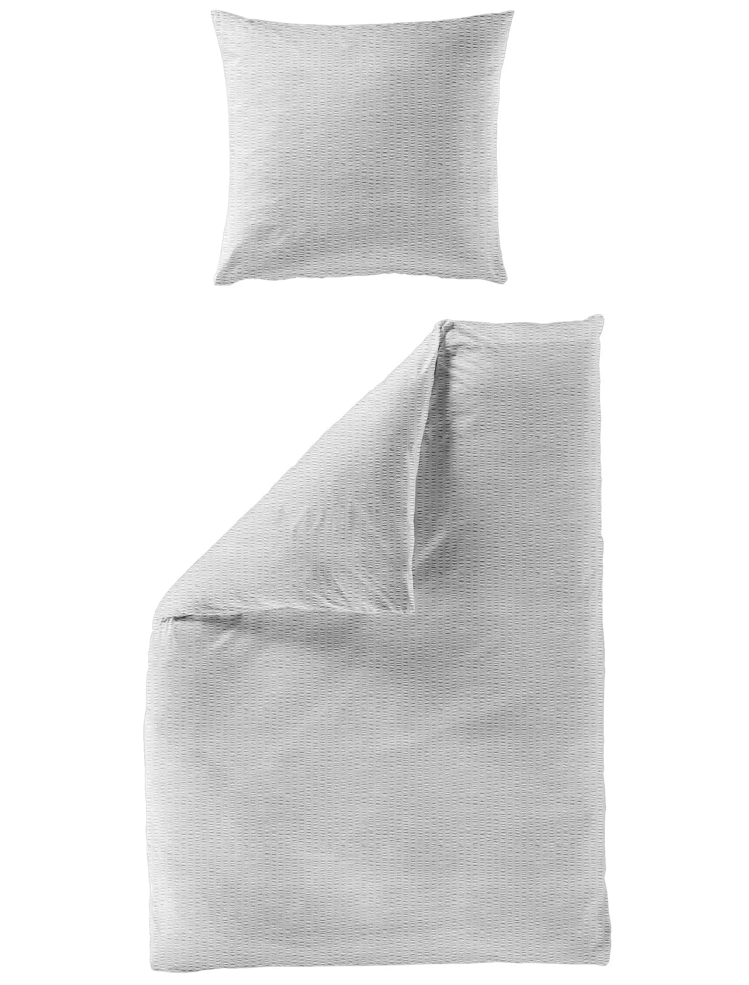 Seersucker-Bettwäsche 3000 Seersucker Uni Bierbaum Textil 135 x 200 cm