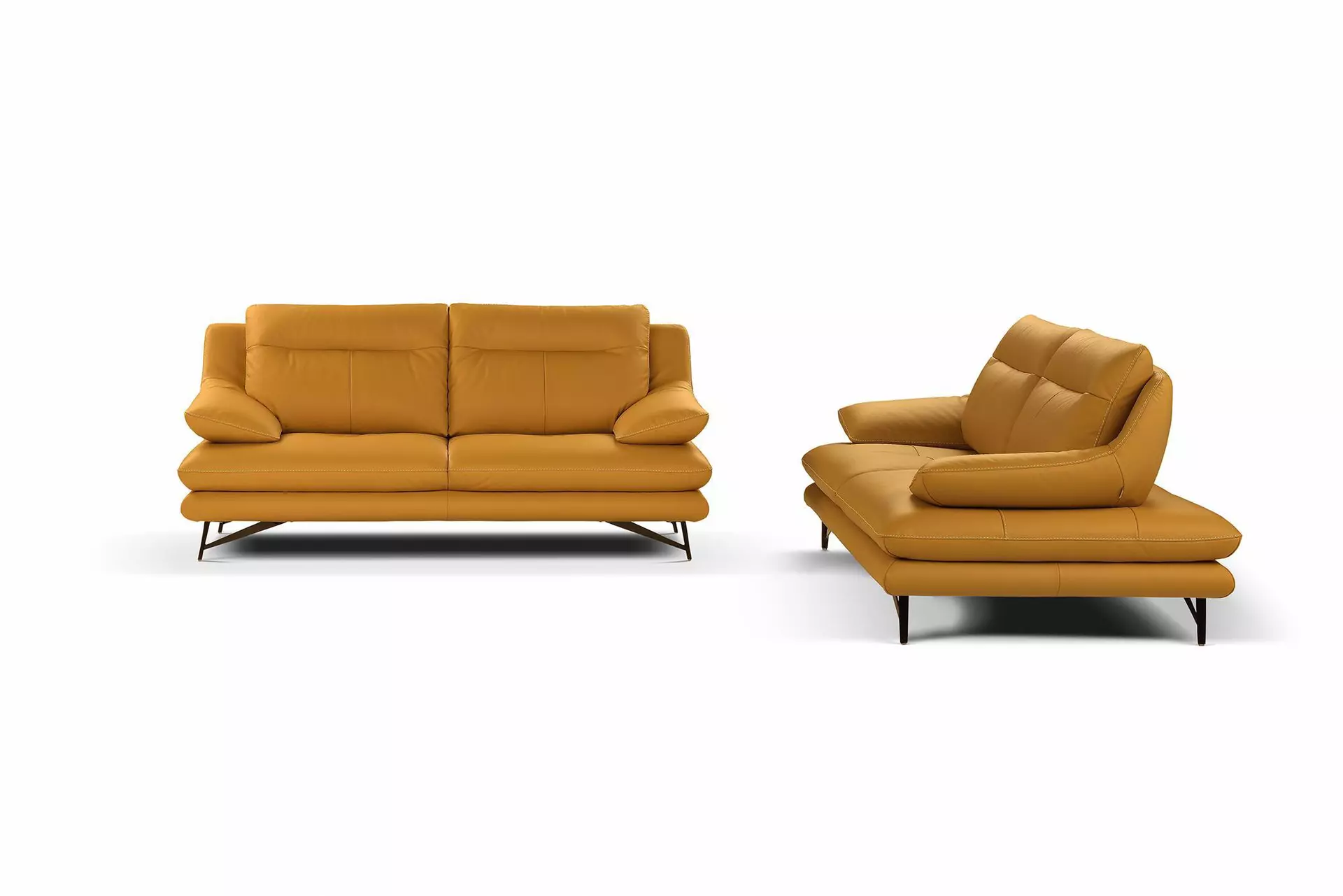 Sofa 2,5-Sitzer CEZANNE Calia Italia Leder 96 x 91 x 195 cm