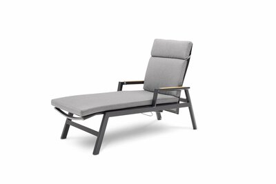 2. Bild von Gartenliege Metall braun ca. 149 x 109 x 70 cm