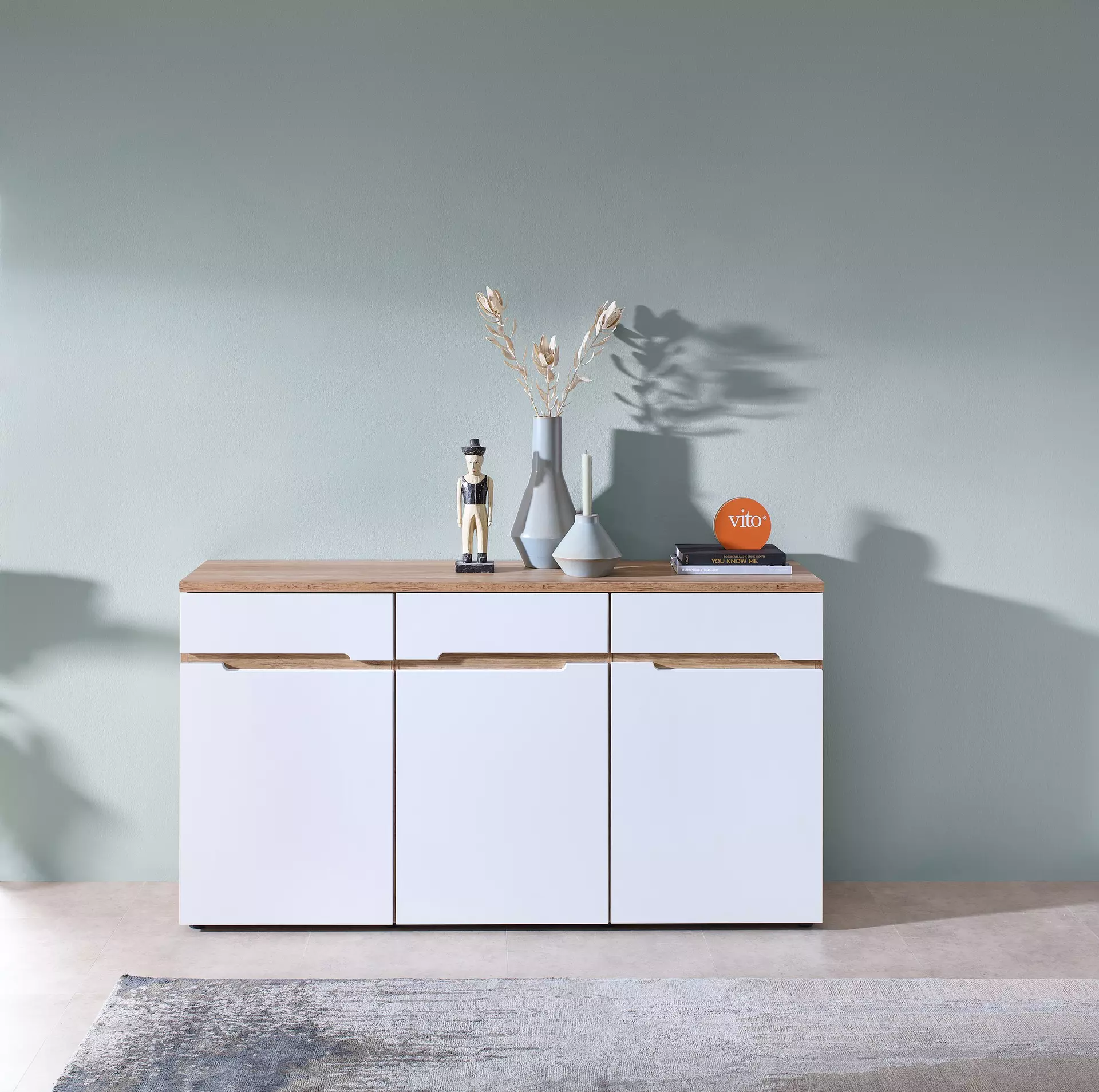 Kommode CLYDE Vito Holzwerkstoff 38 x 82 x 150 cm