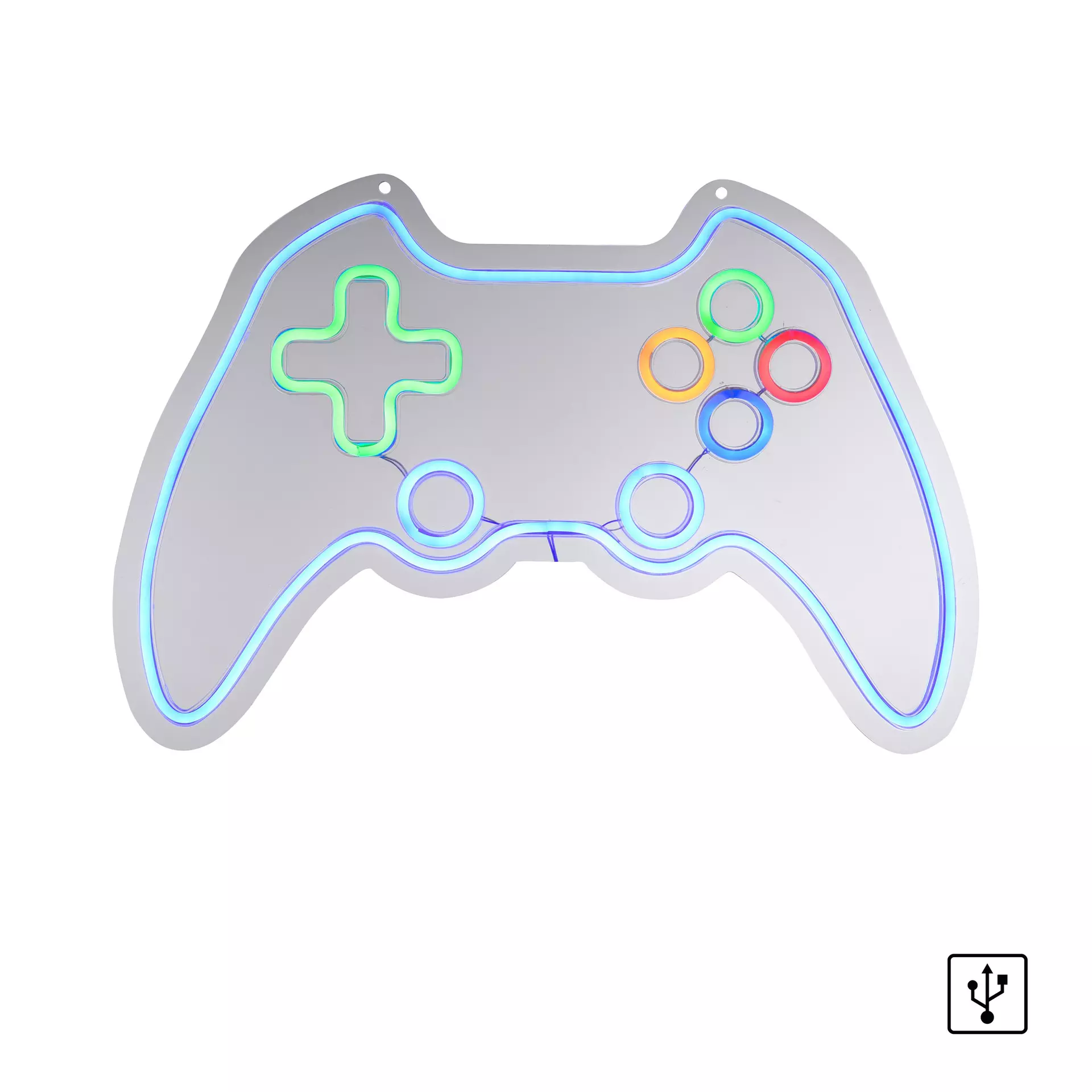 Dekorationsleuchte NEON-GAMER JUST LIGHT Kunststoff 60 x 40 x 1 cm