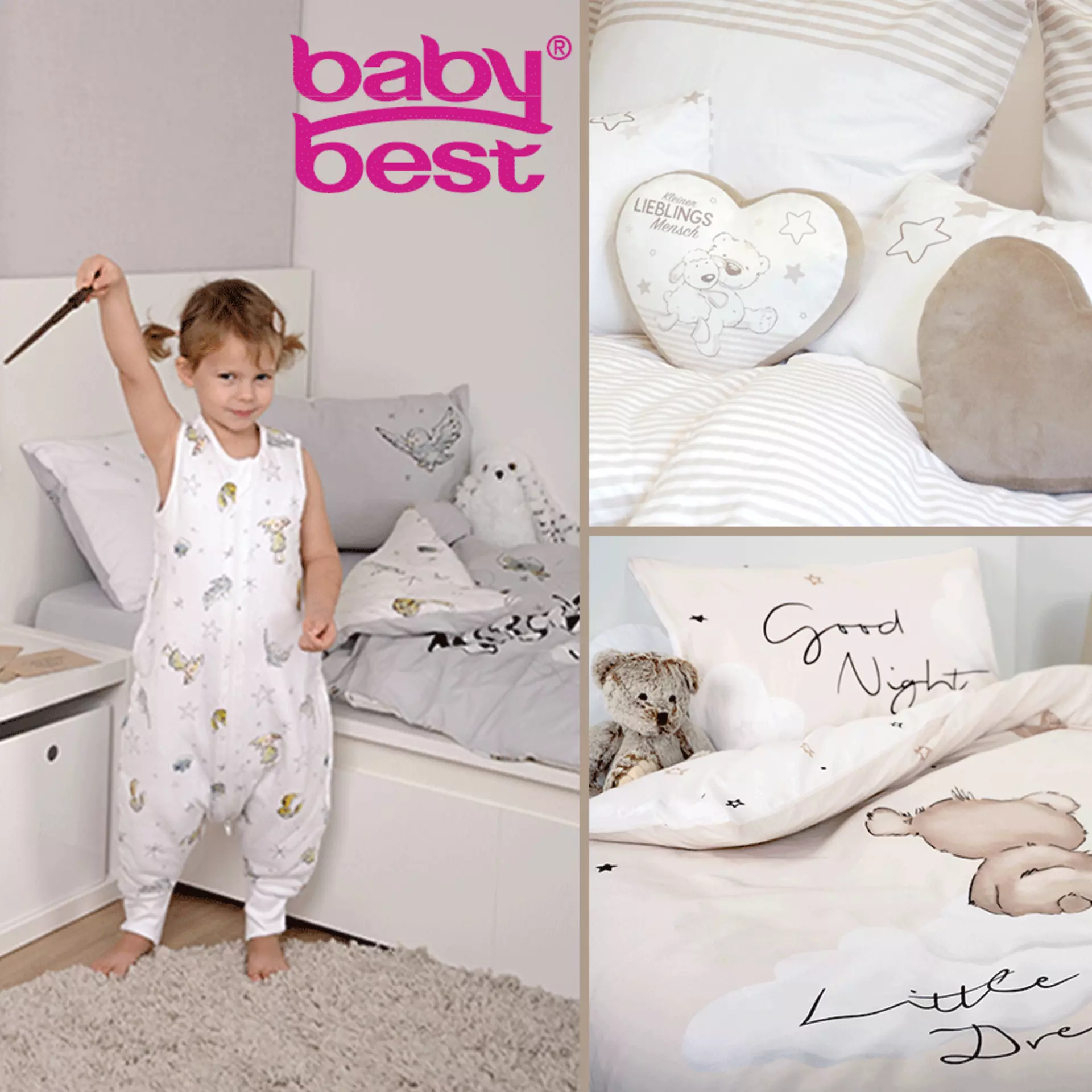 Süße Baby-Bettwäsche Banner  von Babybest 