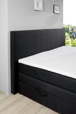 4. Bild von Boxspringbett ca. 200 x 10 x 105 cm Sun Garden schwarz