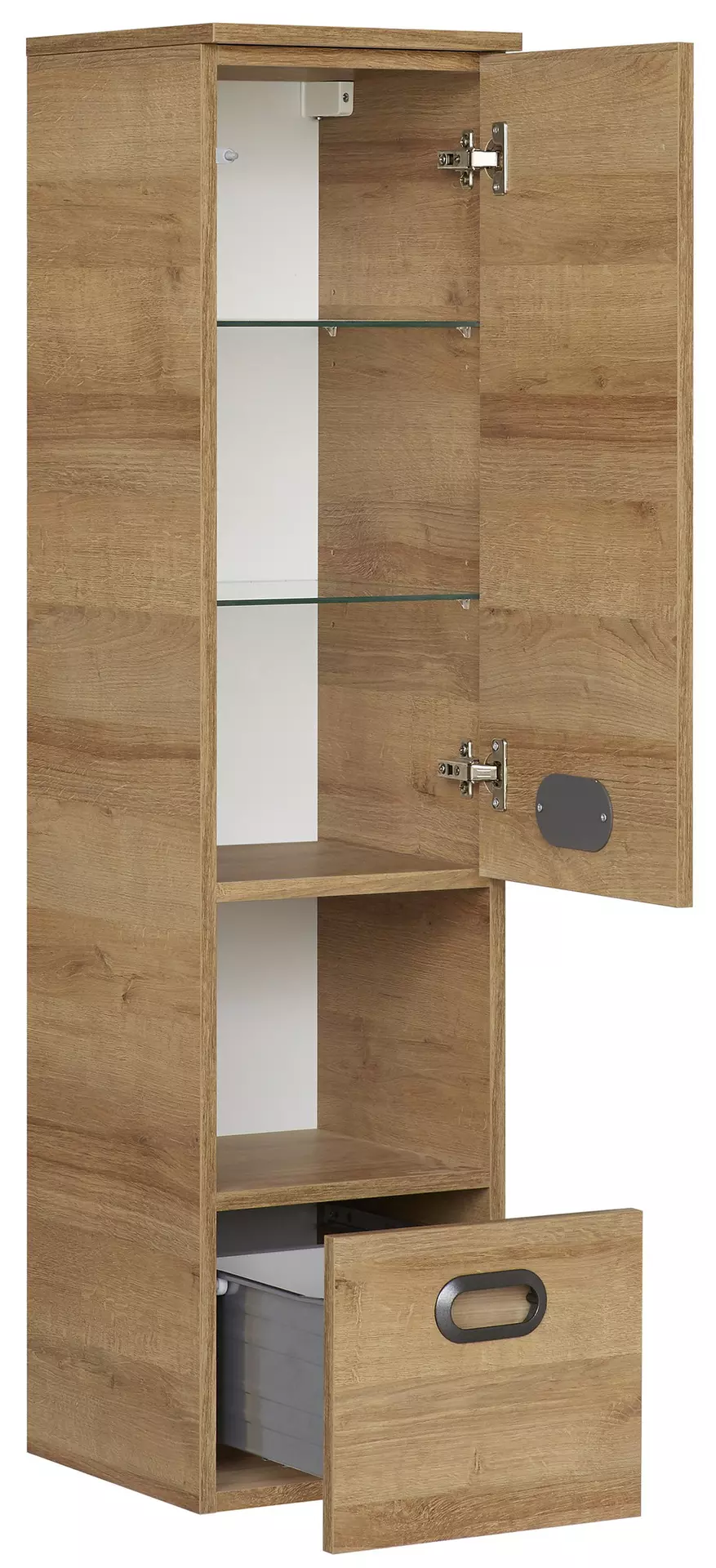 Midischrank ca. 30 x 122 x 33 cm braun | Möbel Inhofer