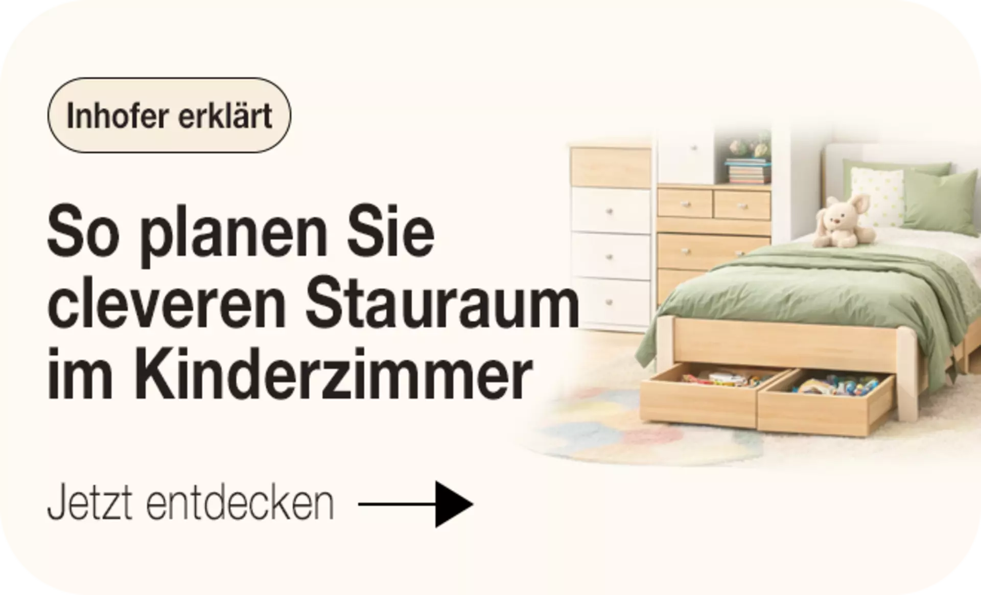 Jetzt inspirieren lassen und Stauraum im Kinderzimmer clever planen
