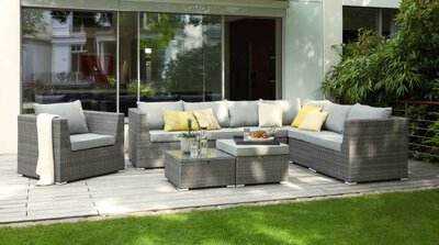3. Bild von Loungesessel Metall grau ca. 84 x 102 x 75 cm