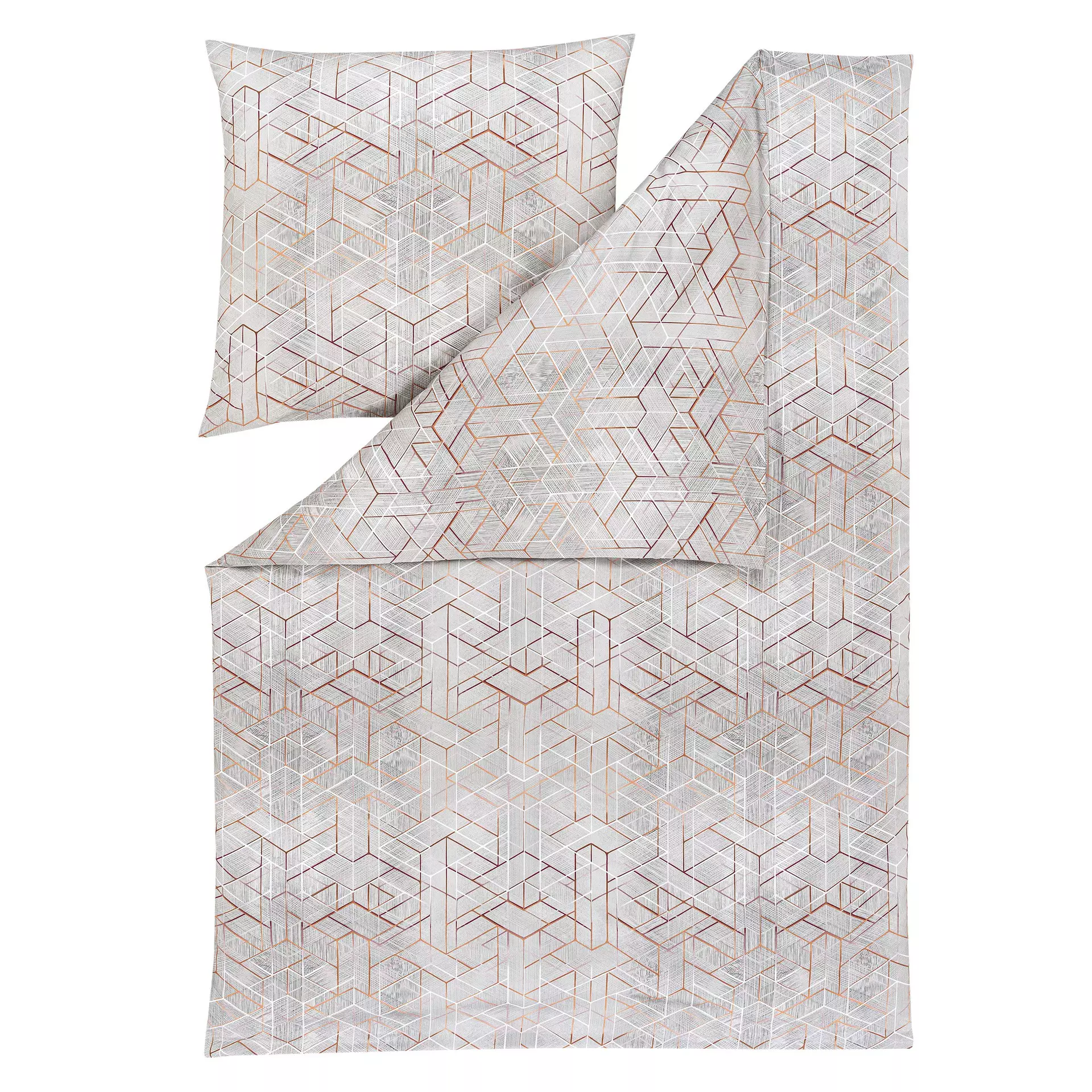 Satin-Bettwäsche Joaquin Atelier Estella Textil 135 x 200 cm