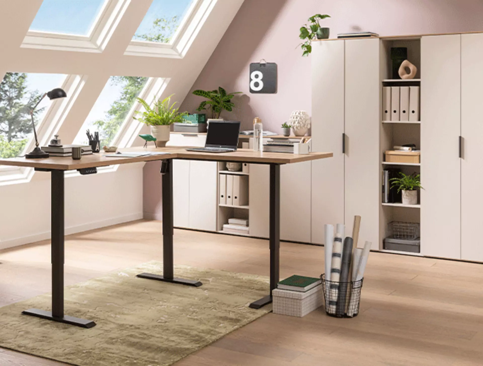 Alles hat seinen Platz im ordentlichen Büro