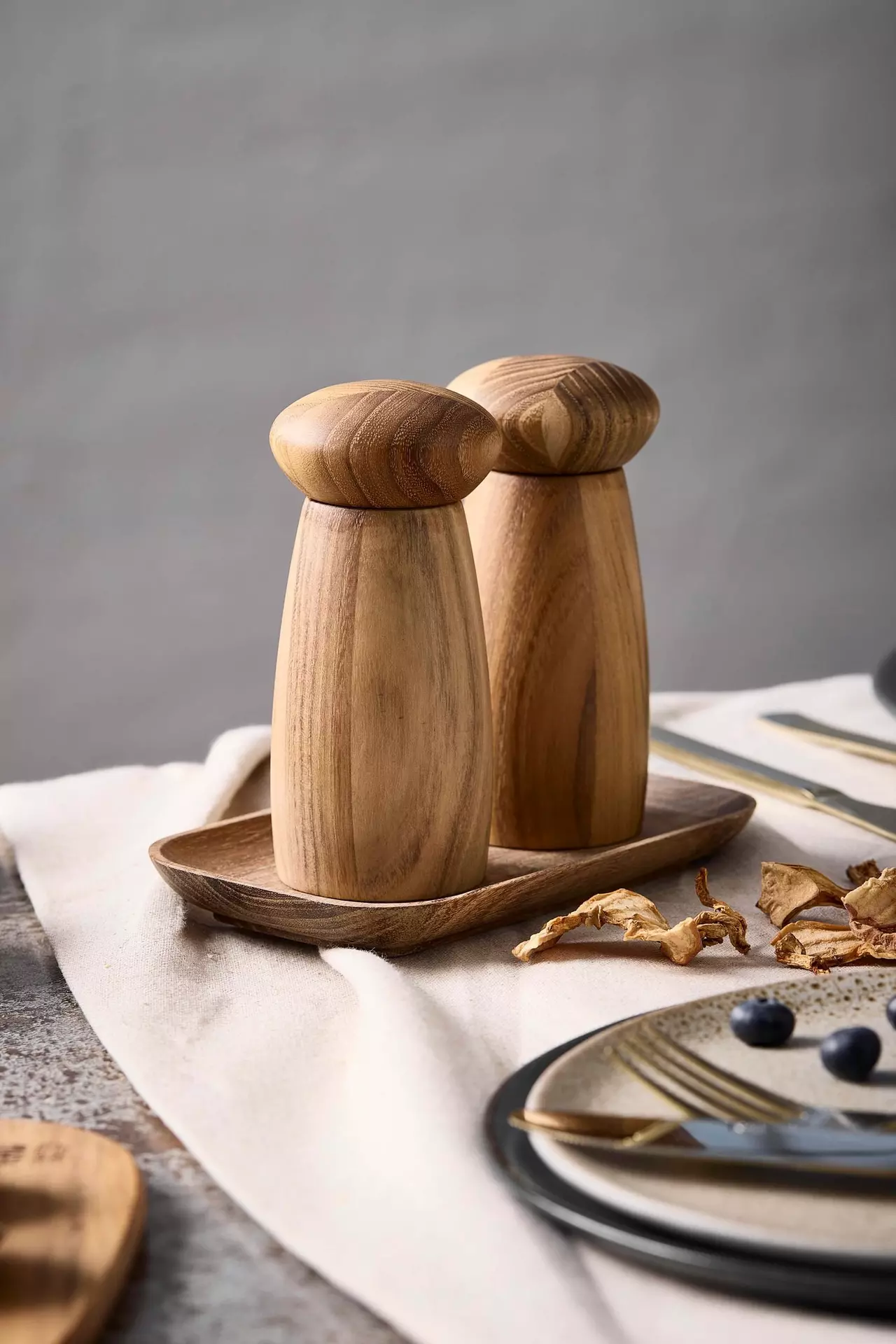 Gewürzmühle RAW - Teak Wood aida Holz 12 x 13 x 