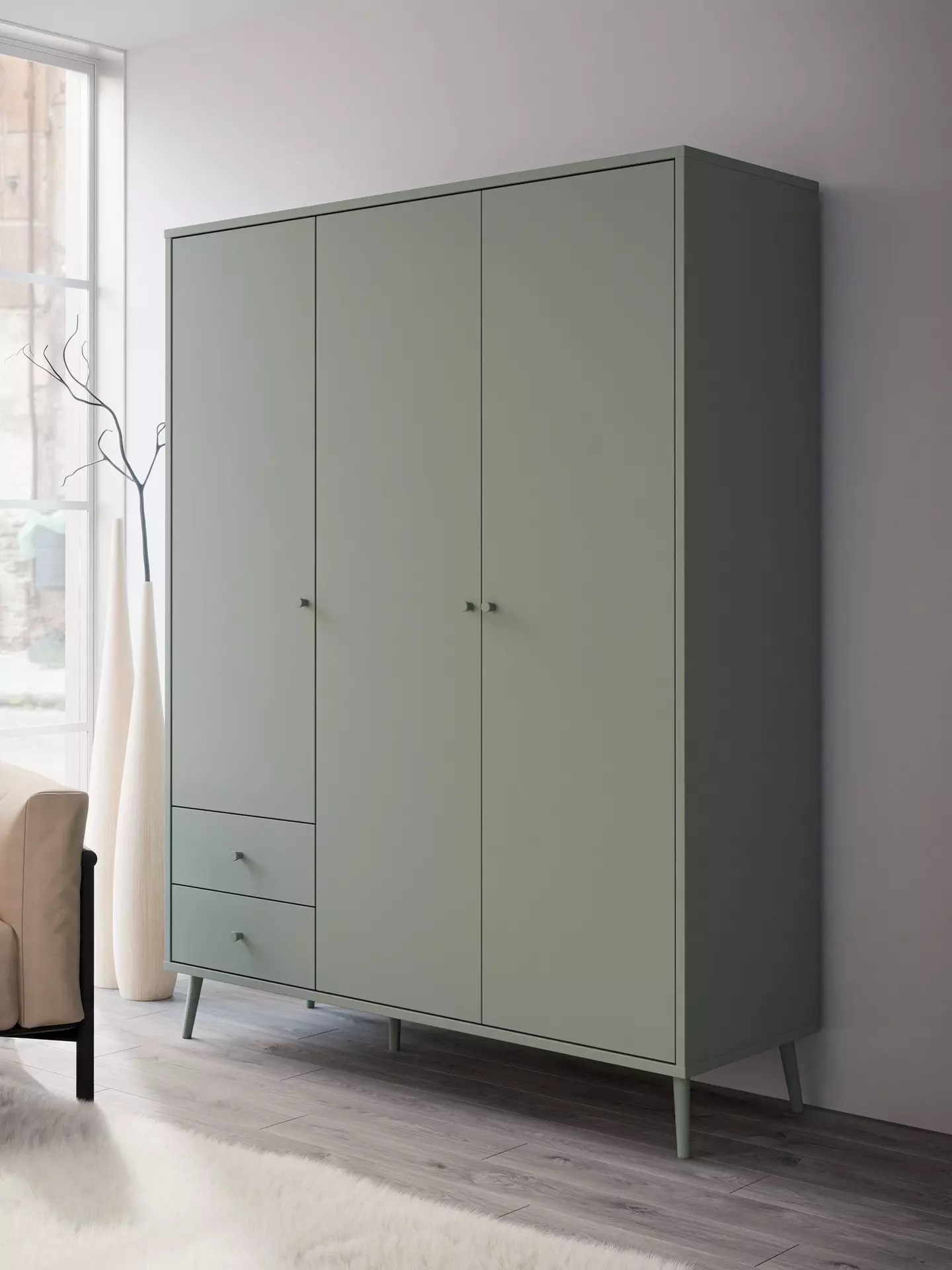 Drehtürenschrank HARRLSON Forte Holzwerkstoff 52 x 201 x 154 cm