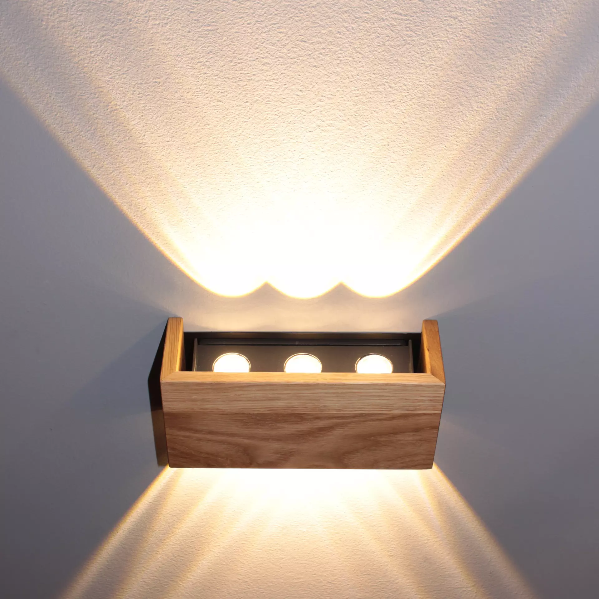 Wandleuchte SHINE-WOOD Fischer-Honsel Metall 21 x 10 x 