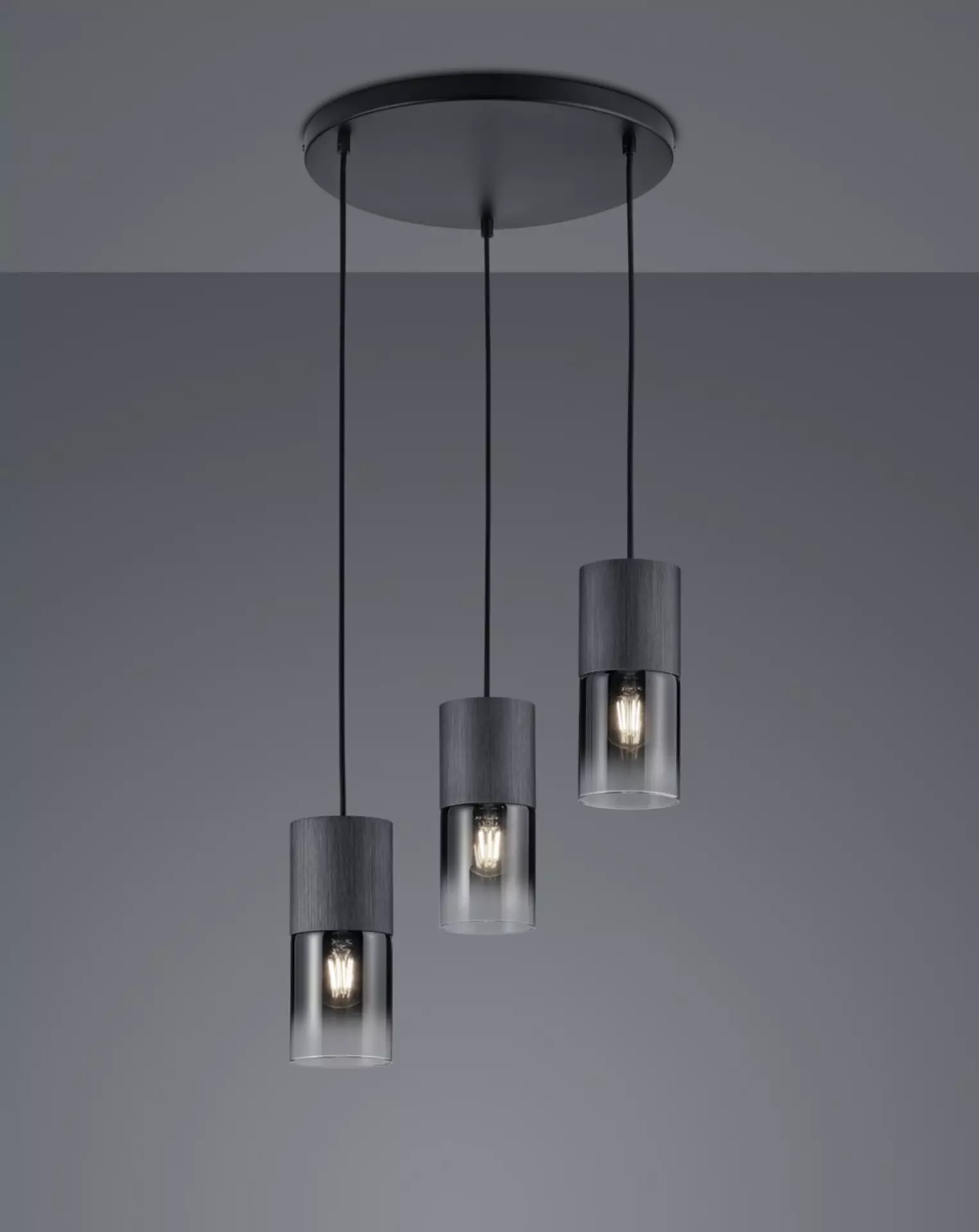 Hängeleuchte Robin Trio Leuchten Metall 37 x 150 x 37 cm