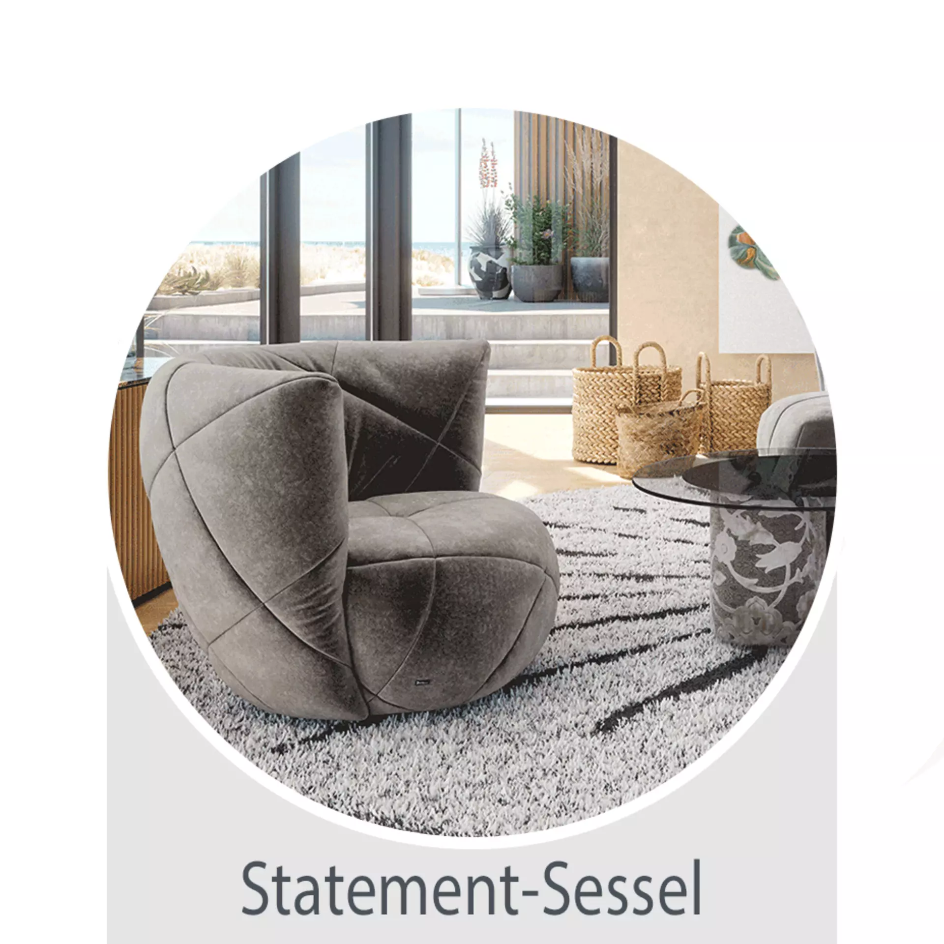 Möbel Inhofer Wohntrends | Sessel mit Statement-Charakter